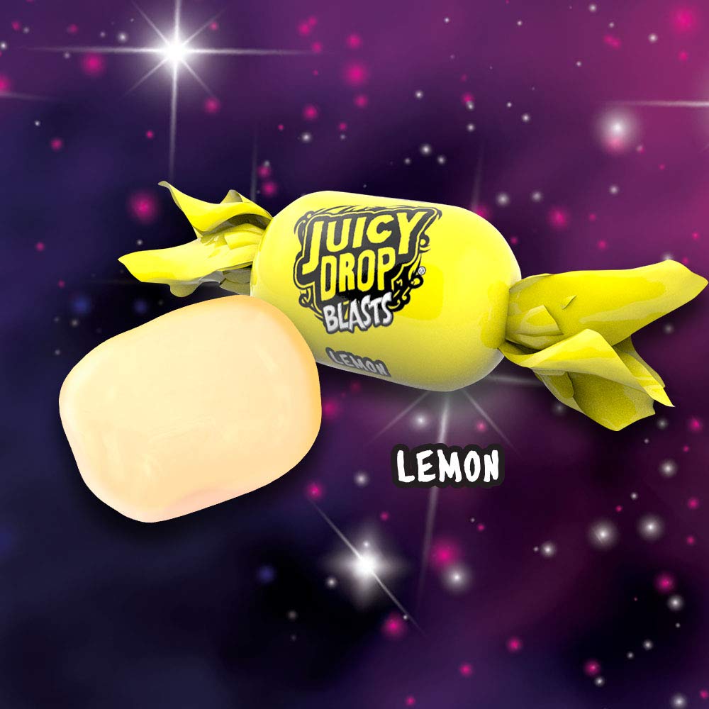 Juicy Drop Blasts Sweets 1kg - 6 Assorted Flavours (Watermelon, Strawberry, Lemon, Raspberry, Apple, Cola)