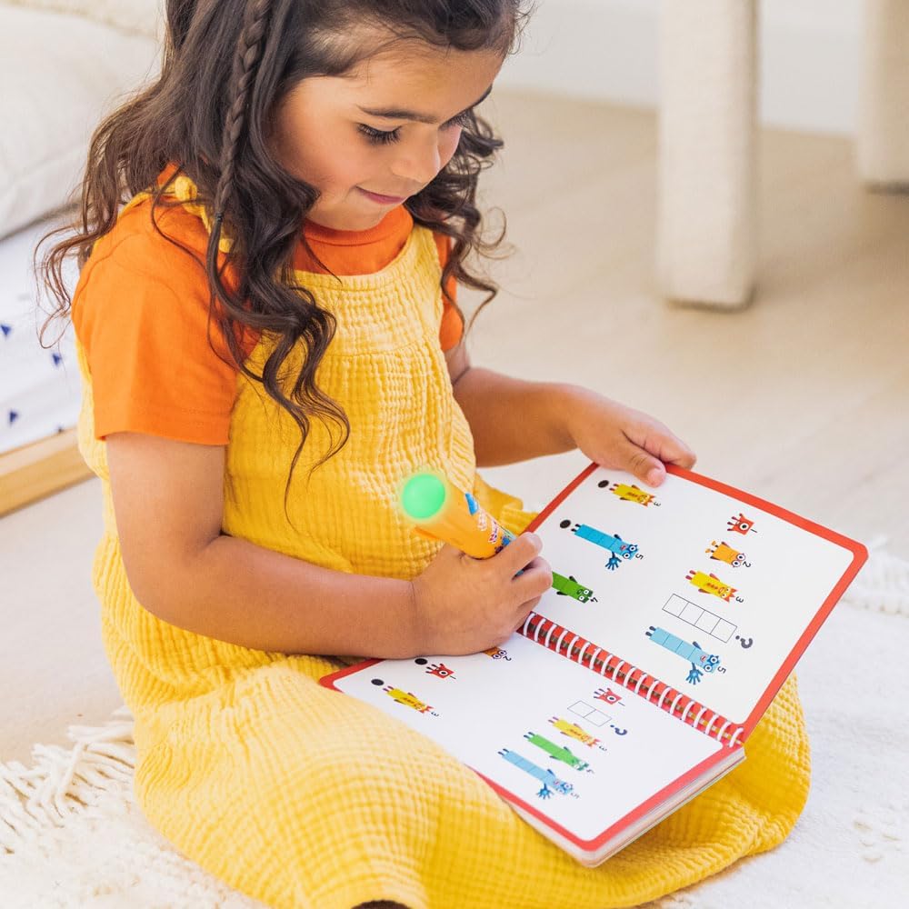 Learning Resources Hot Dots Numberblocks 1–10 Activity Book & Interactive Pen - Educational Electronic Learning Toy for Ages 4-8