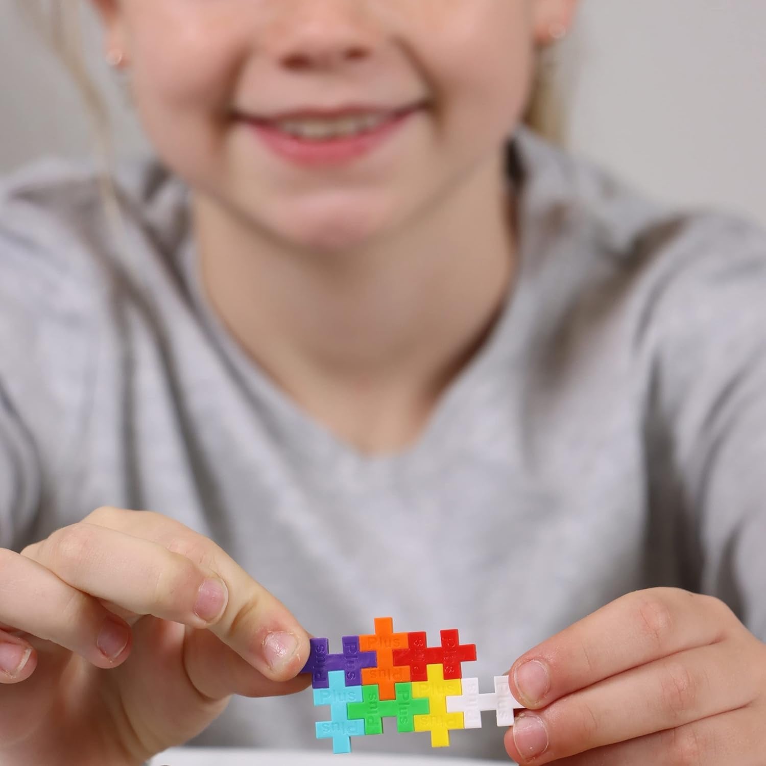 PLUS PLUS Building Blocks Set - Rainbow Color | 100 Pieces | Ages 5+ | STEM Toy 4