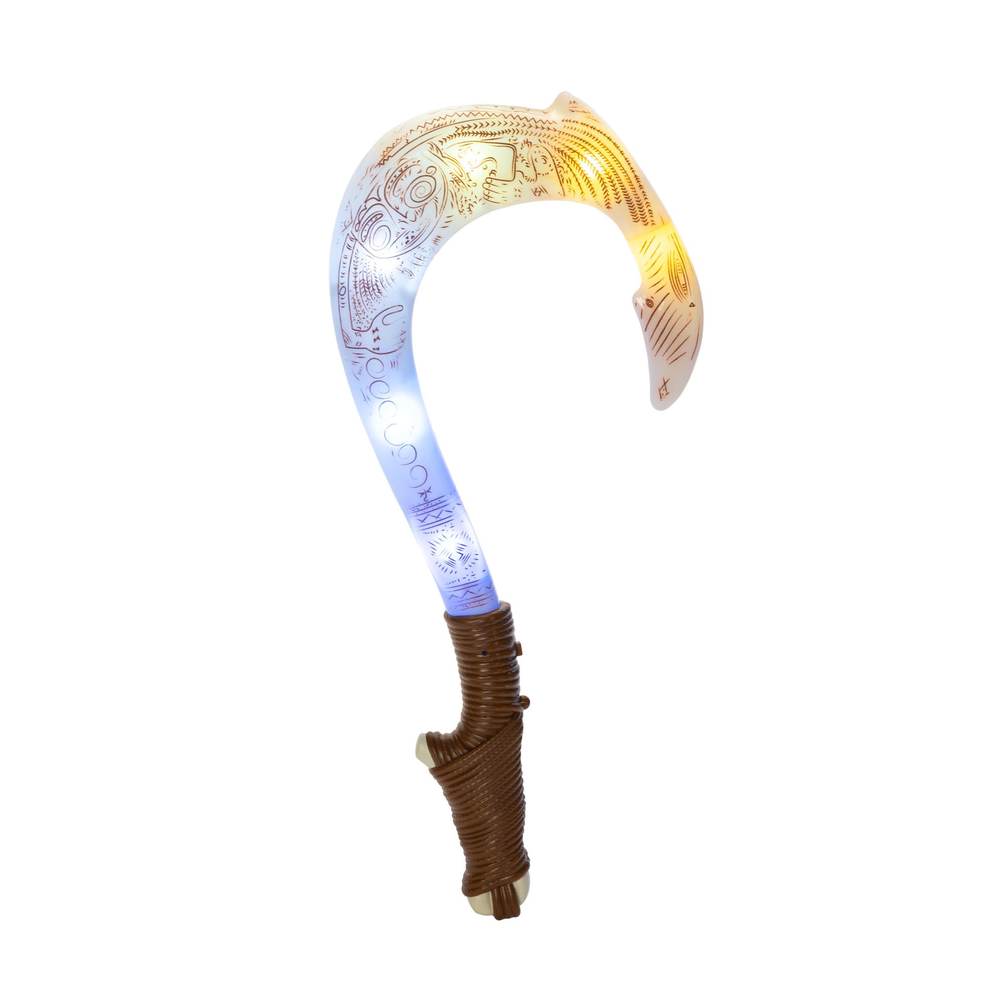 Disney Moana 2 Maui's Magical Fishhook - Motion-Activated Lights & Sounds, 20" Hero Hook for Kids 3+ 4