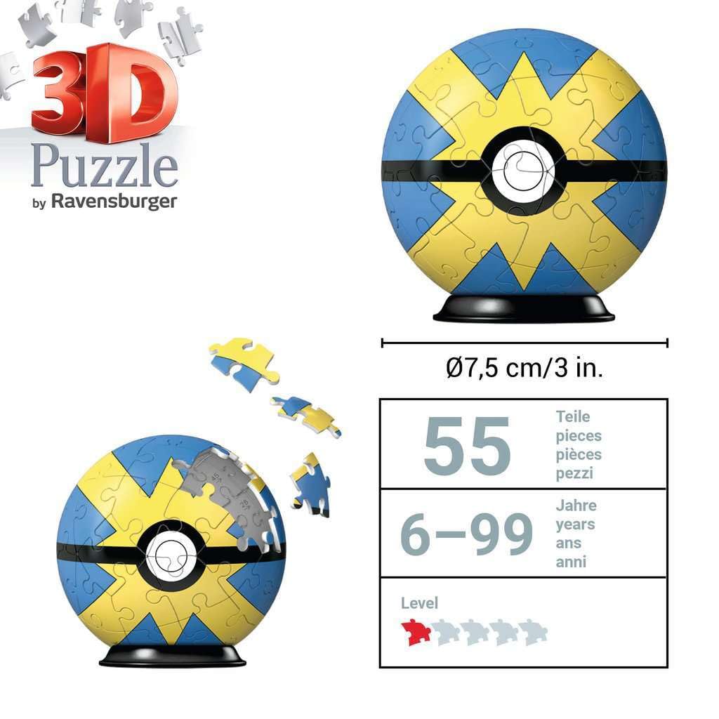 Ravensburger Pokemon Quick Ball 3D Jigsaw Puzzle - 54 Pieces, No Glue Required 11