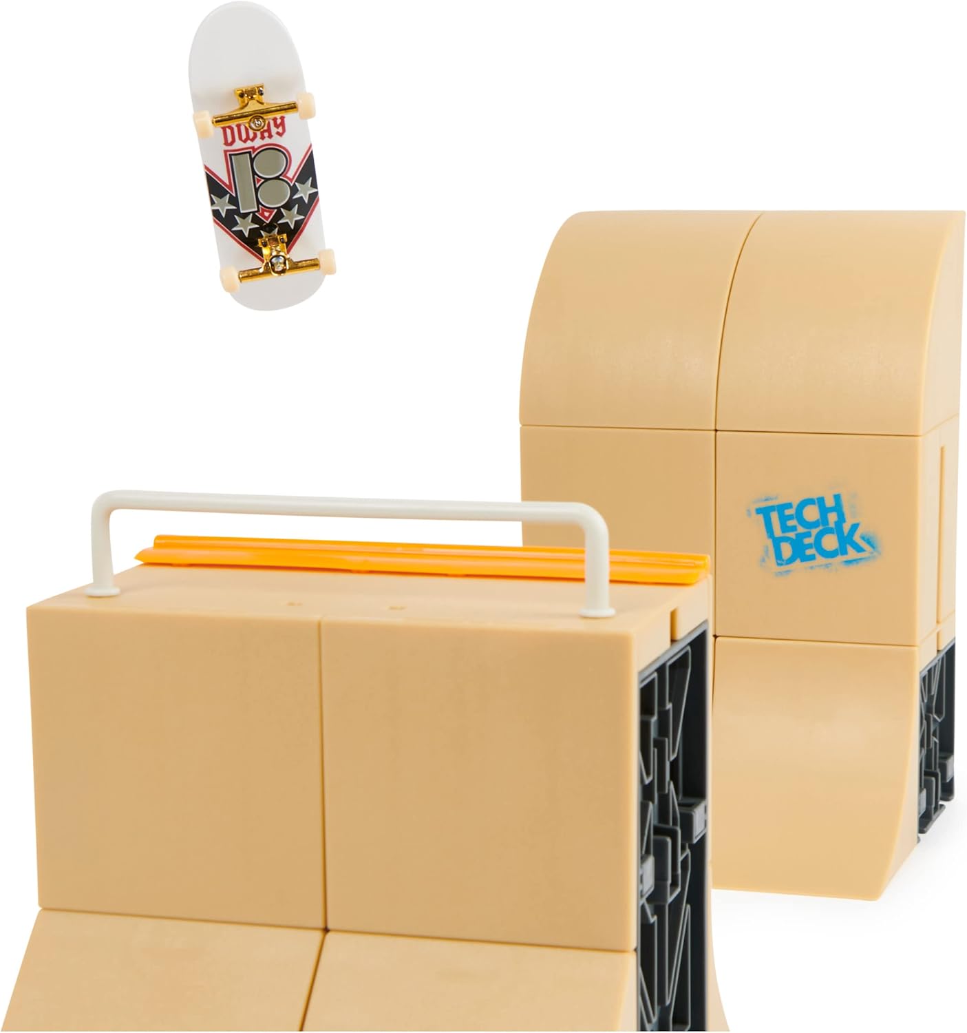 Tech Deck Danny Way Mega Half Pipe X-Connect Park Creator - Customizable Ramp Set with Exclusive Plan B Fingerboard 5