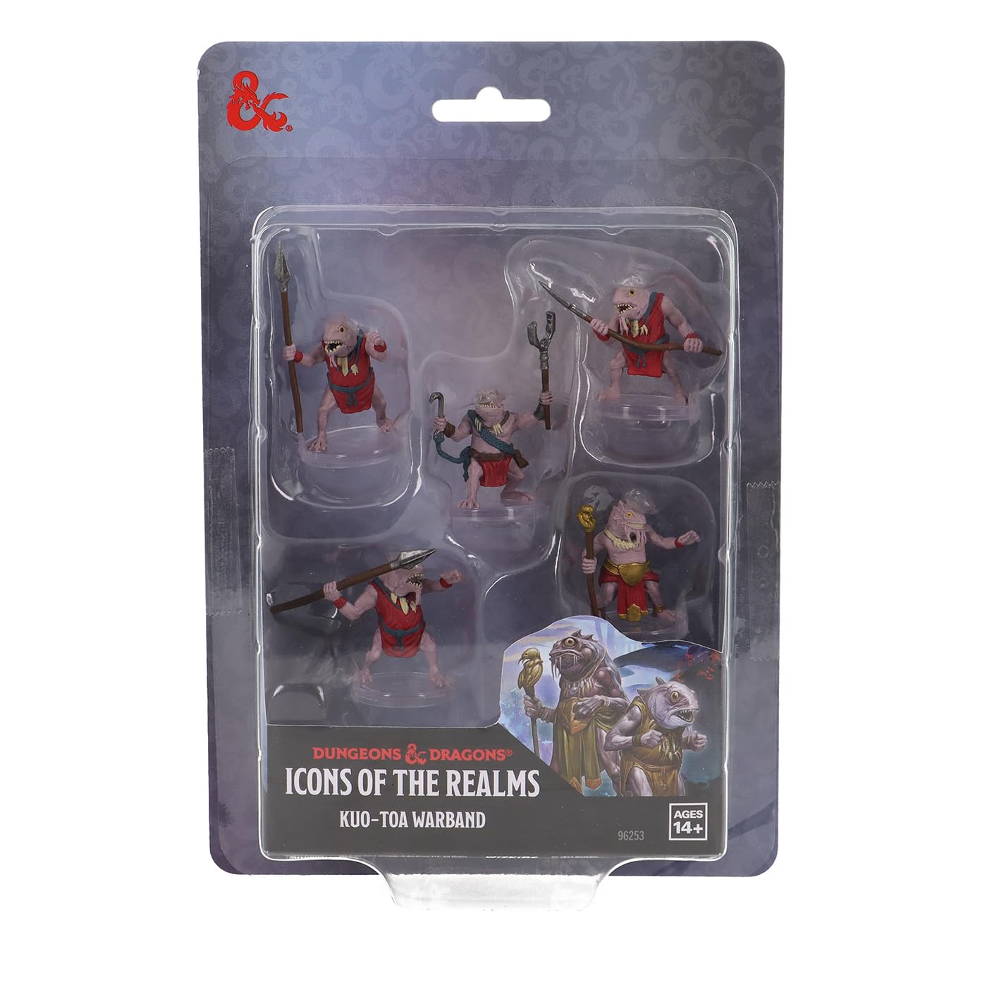WizKids D&amp;D Icons of the Realms Kuo-Toa Warband 5er-Pack Miniaturen