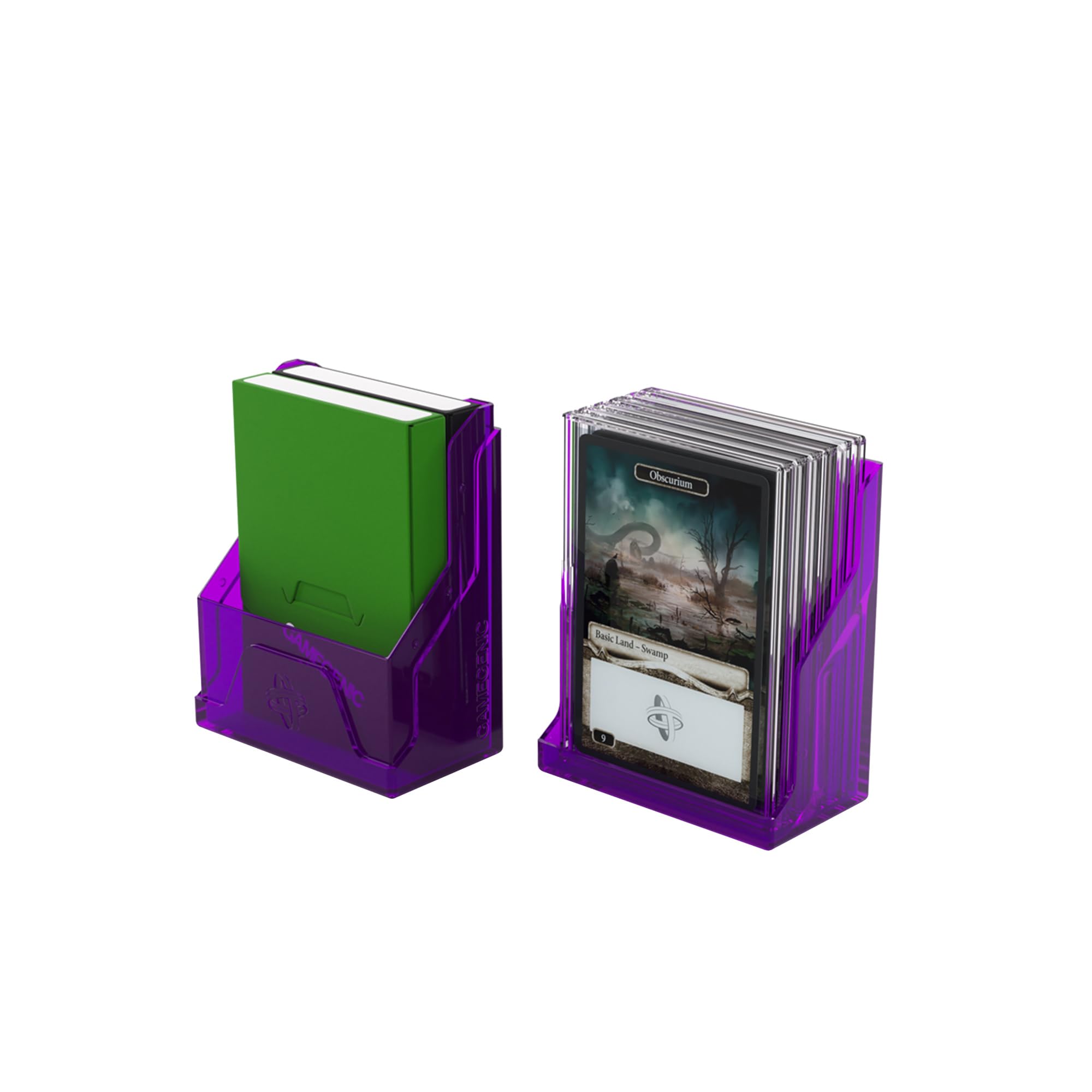 Gamegenic Bastion 50+ XL Deck Box - Compact, Secure Closure | Purple Plastic | 138x44x79mm 4