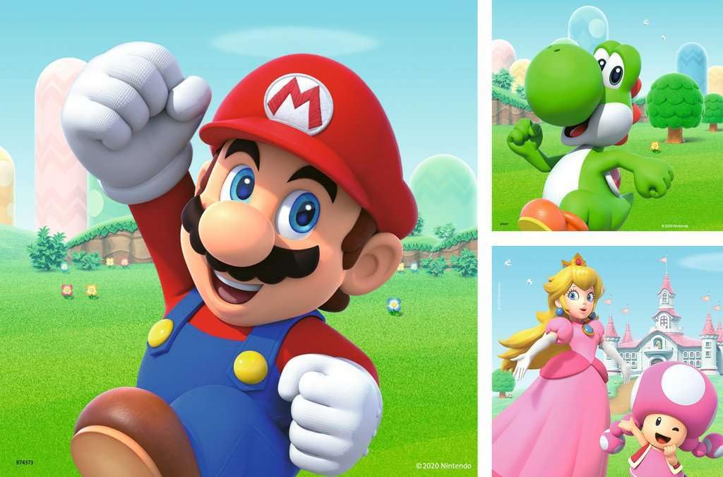 Ravensburger Super Mario 3-Pack Jigsaw Puzzles - 49 Pieces Each, Ages 5+ 5