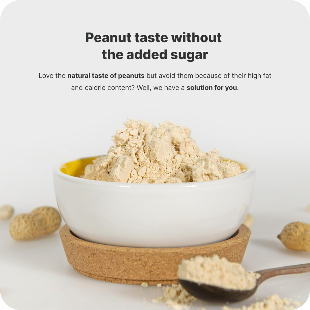 Vilgain 100% Organic Peanut Butter Powder | Sugar-Free, Low-Calorie, 240g