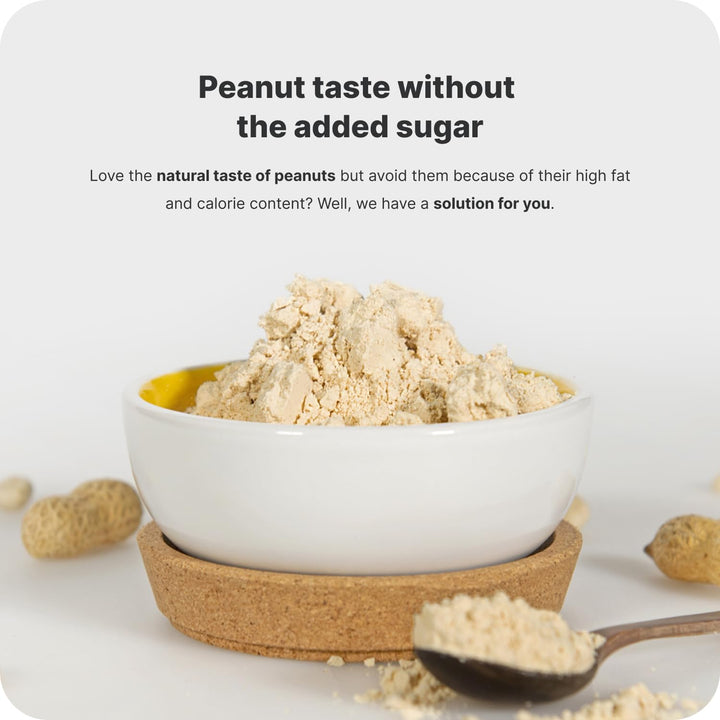 Vilgain 100% Organic Peanut Butter Powder | Sugar-Free, Low-Calorie, 240g