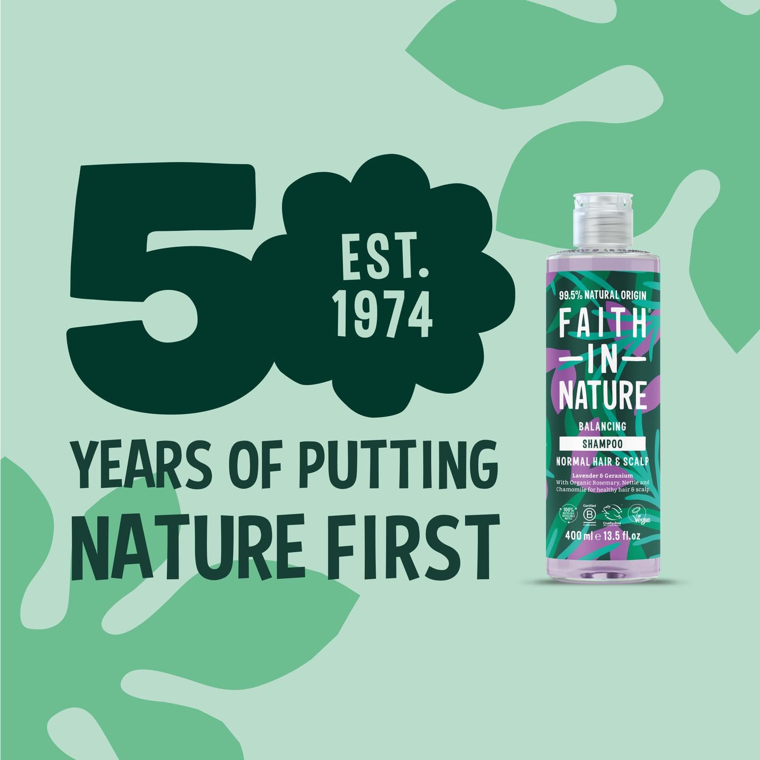 Faith In Nature - Lavender & Geranium Shampoo for Normal Hair (400ml) 7