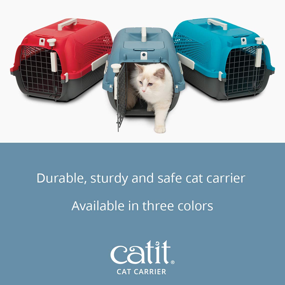 Catit Voyageur Soft-Sided Cat Carrier - Medium, Turquoise
