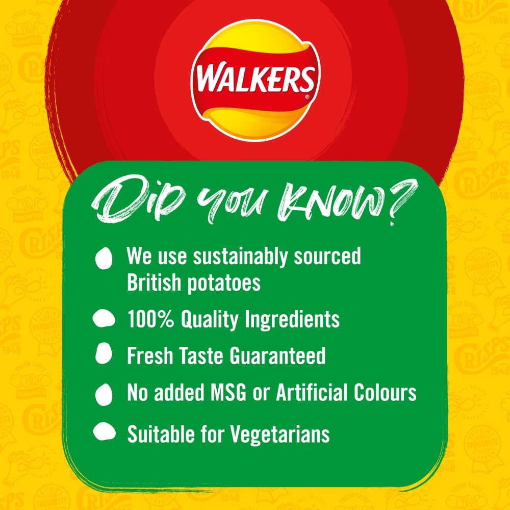 Walkers Prawn Cocktail Crisps Multipack 6 x 25g