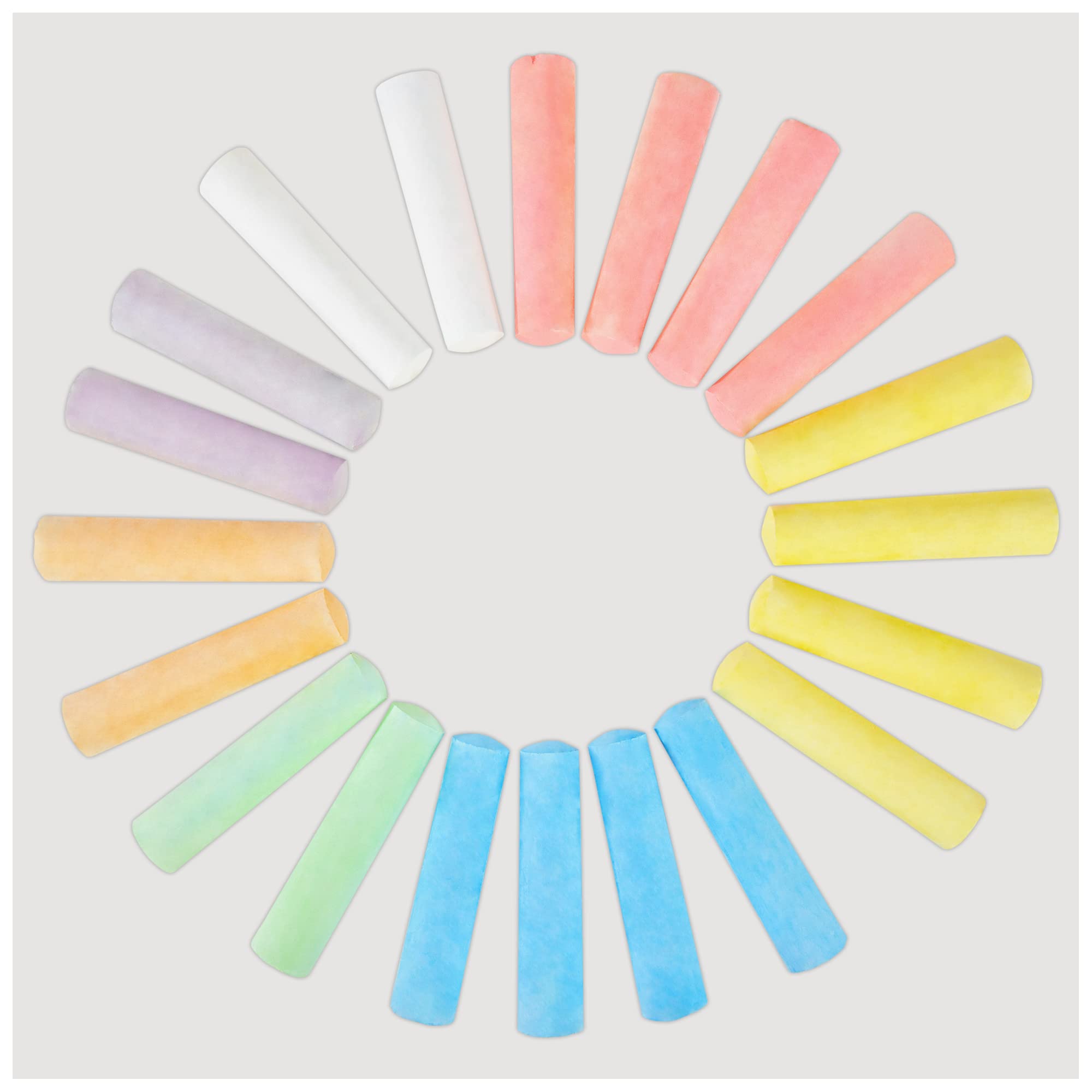 Galt 20 Giant Chalks - Extra Large Chunky Pavement Chalks for Kids Ages 3+ | Washable & Portable 7