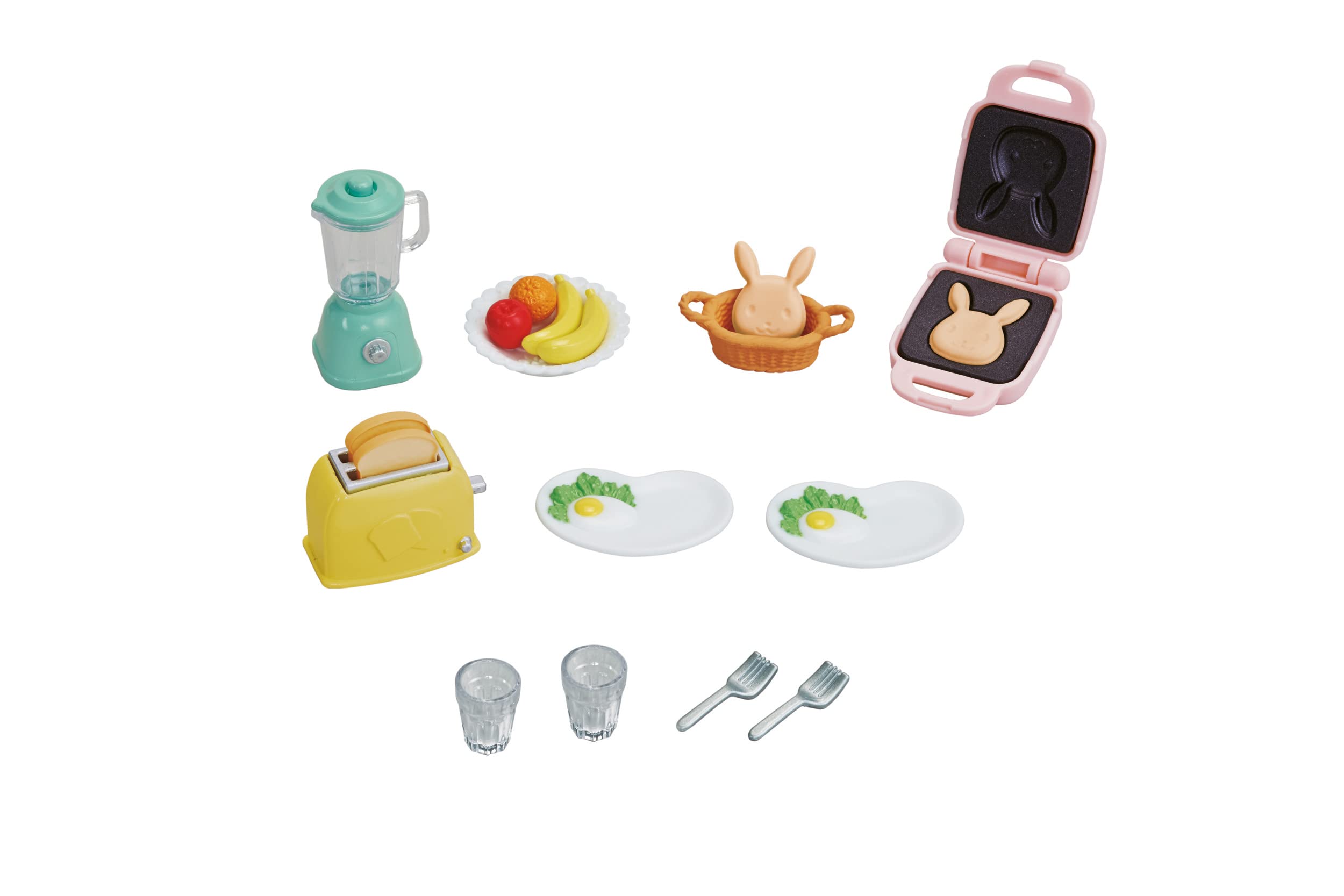 Sylvanian Families Breakfast Playset 5444 - 21 Piece Miniature Kitchen Furniture Set for Ages 3+ 2