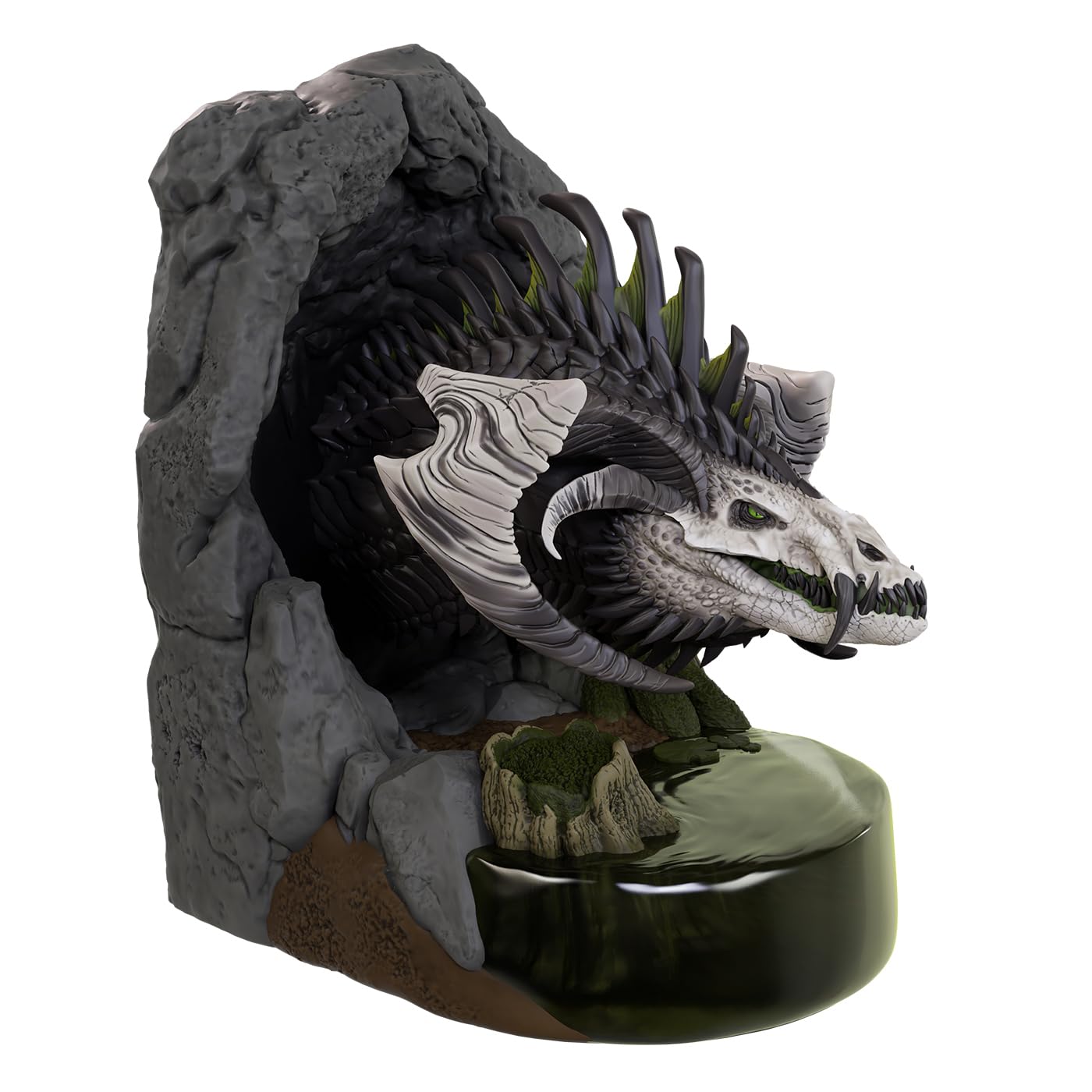 WizKids D&D Black Dragon Bookend - 7-inch Tall, Plastic, Black 1