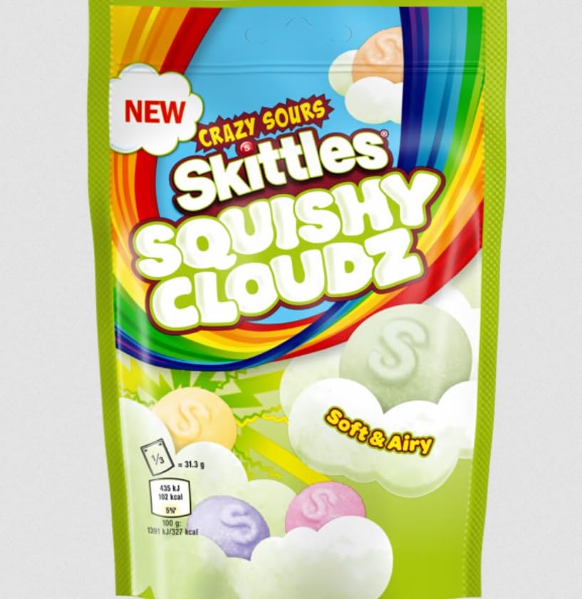 Skittles - Squishy Cloudz Sour Sweets