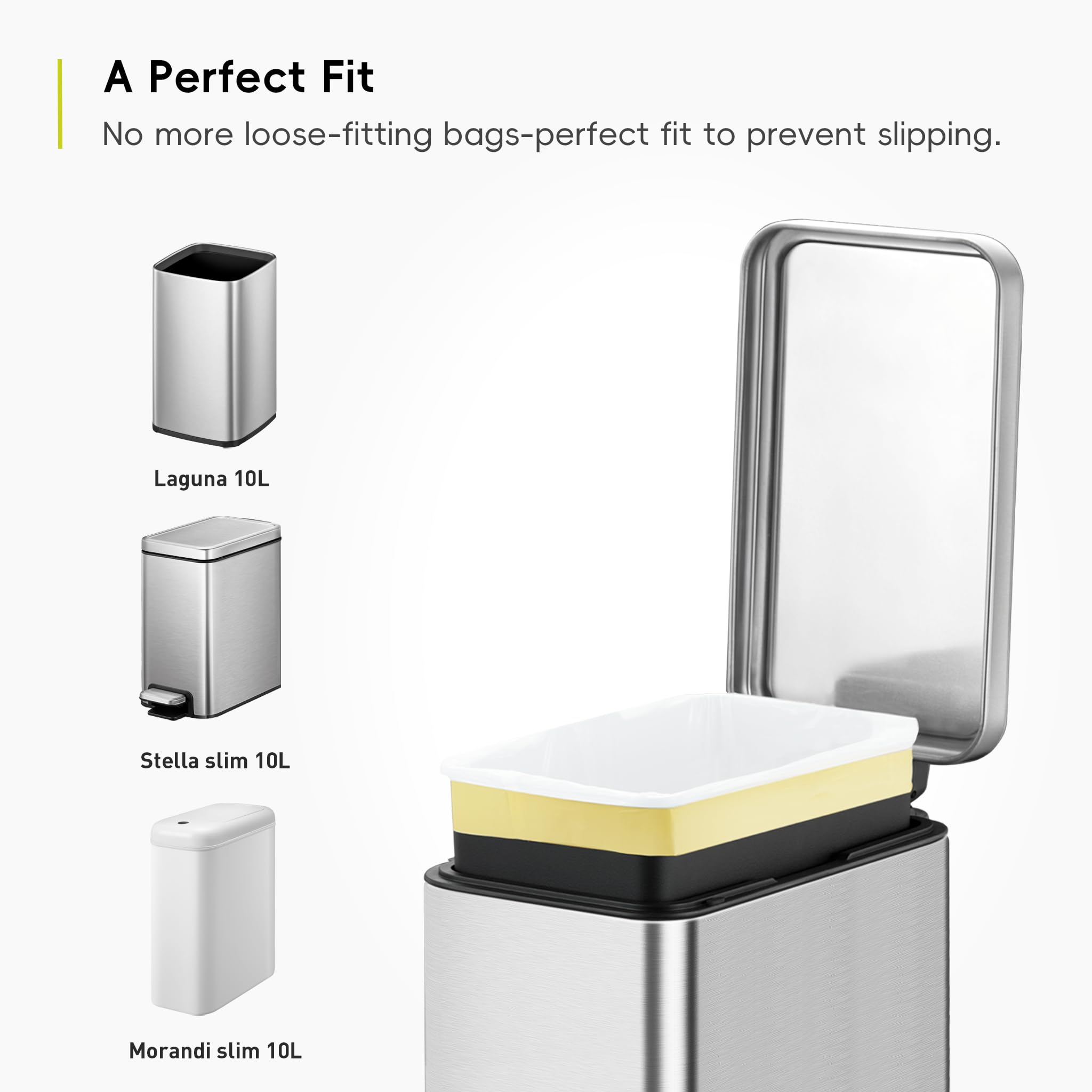 EKO Size B Extra Strong Drawstring Bin Liners for 7-10L Kitchen Bins - 25 Bags 3