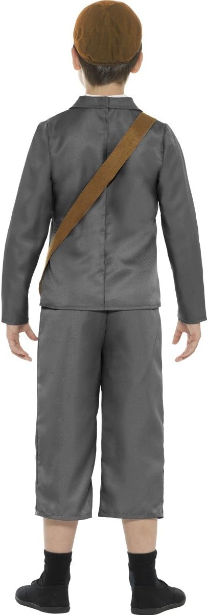 Smiffys WW2 Evacuee Boy Costume - Kids Historical Fancy Dress
