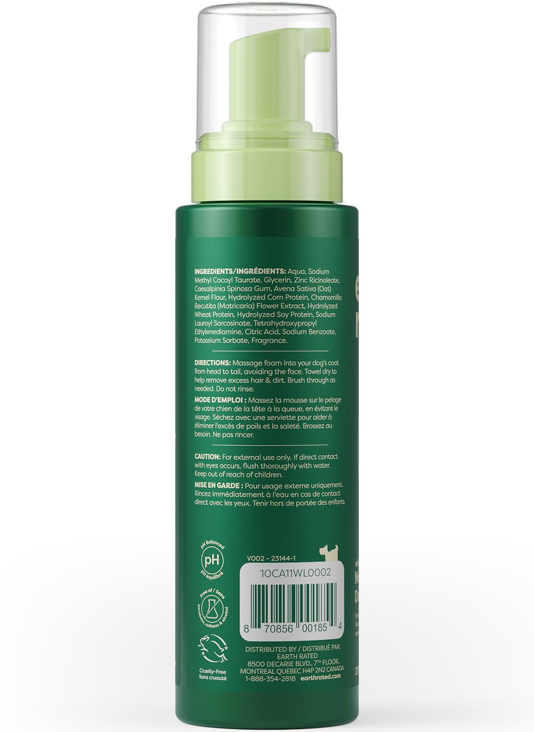 Earth Rated No-Rinse Dog & Puppy Shampoo - Waterless Foam for Conditioning & Deodorizing | 7 oz 8