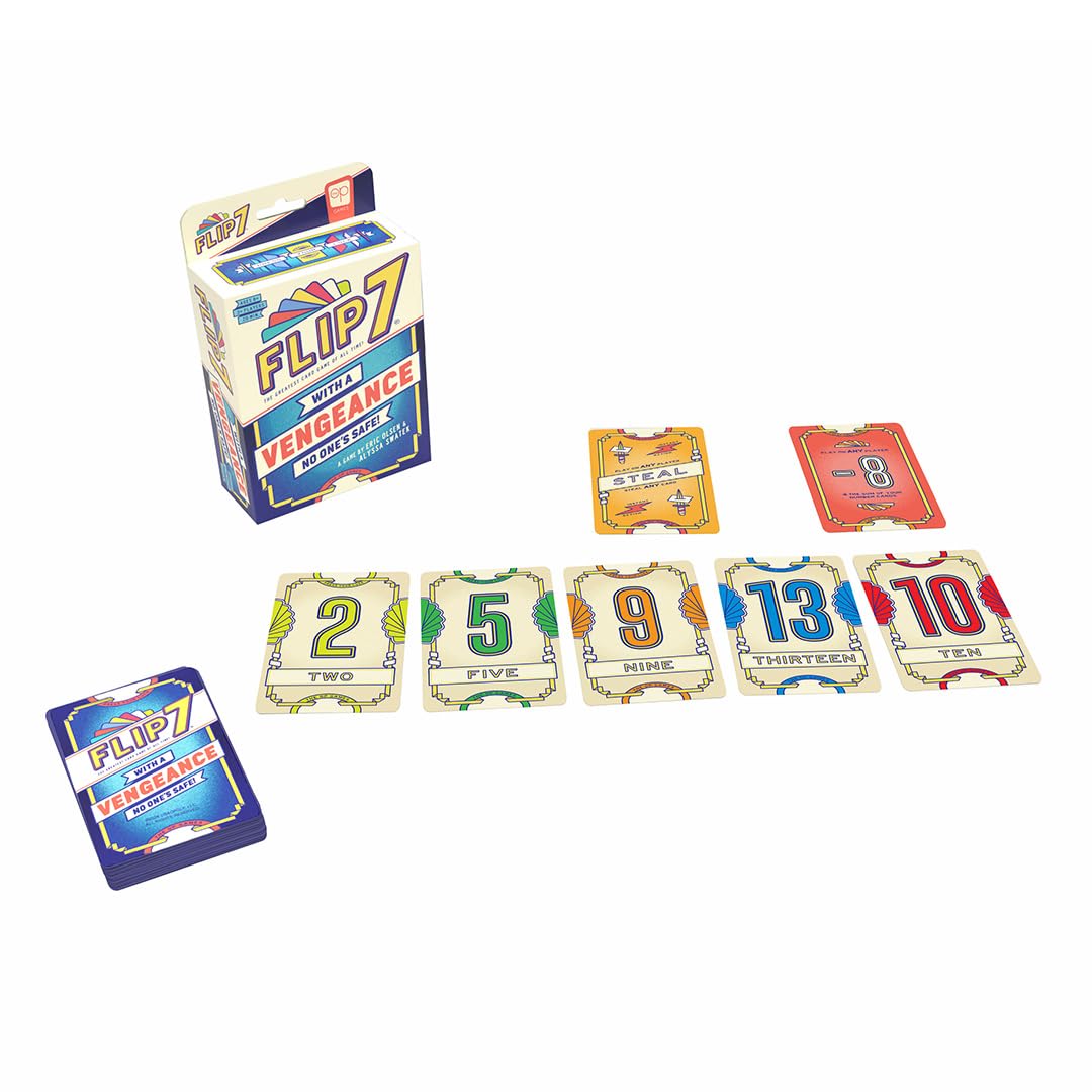 USAopoly Flip 7 With a Vengeance Party Card Game | Ages 8+ | 3+ Players 2
