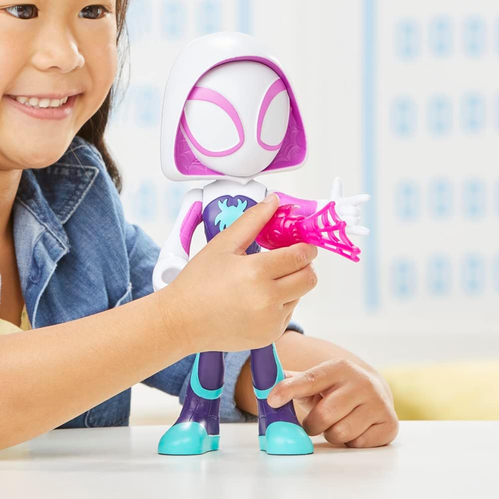 Hasbro Marvel Spidey and His Amazing Friends Supersized Ghost-Spider Action Figure - 22.5 cm Poseable Super Hero Toy 6