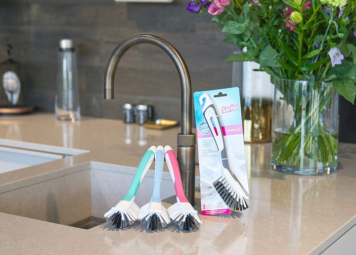 Sorbo - Smart Brush Dish Washing Up Brush with Non-Slip Soft-Grip Handle