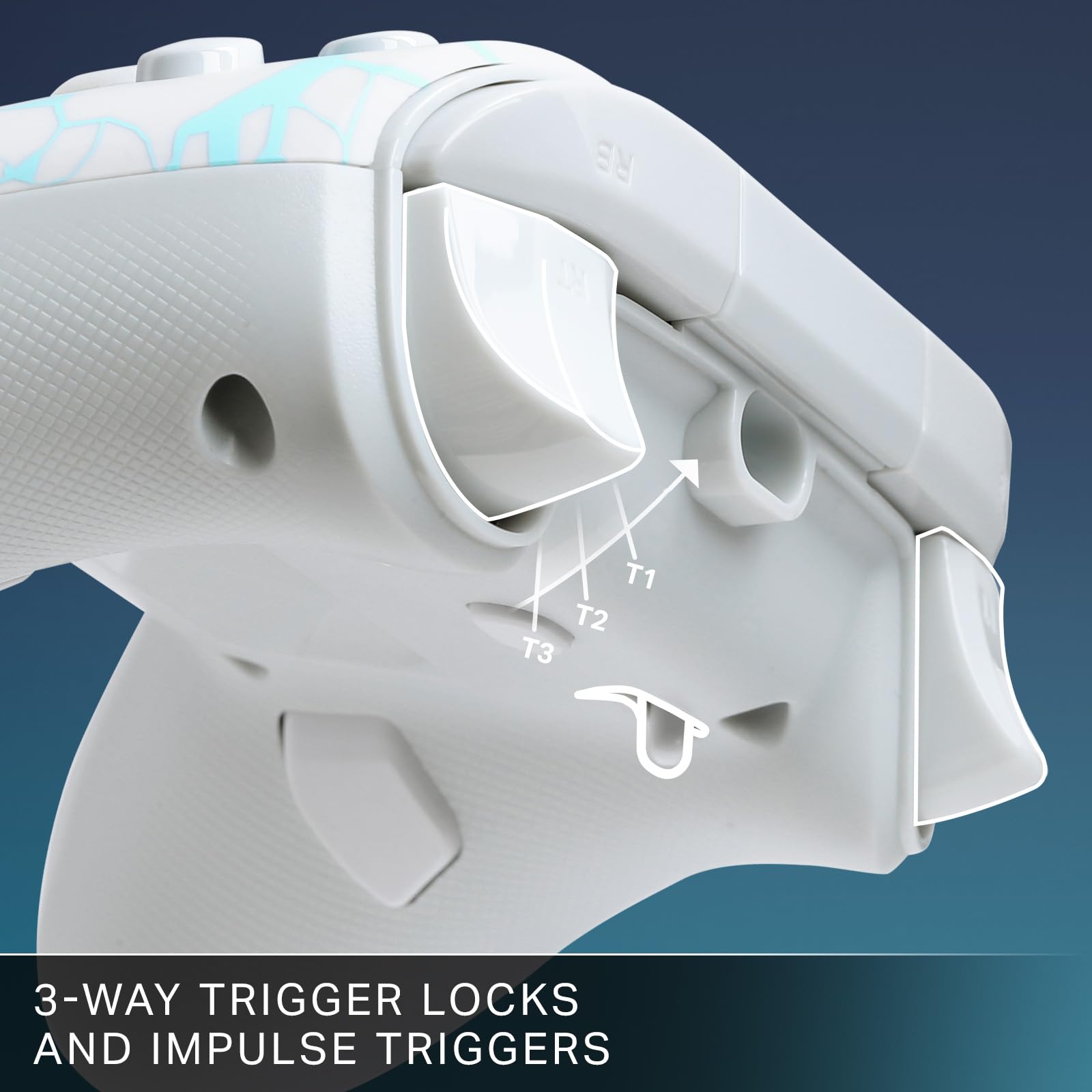 PowerA Advantage Wired Controller - Arctic Ice | Hall Effect Modules | Xbox Series X|S, Xbox One 5
