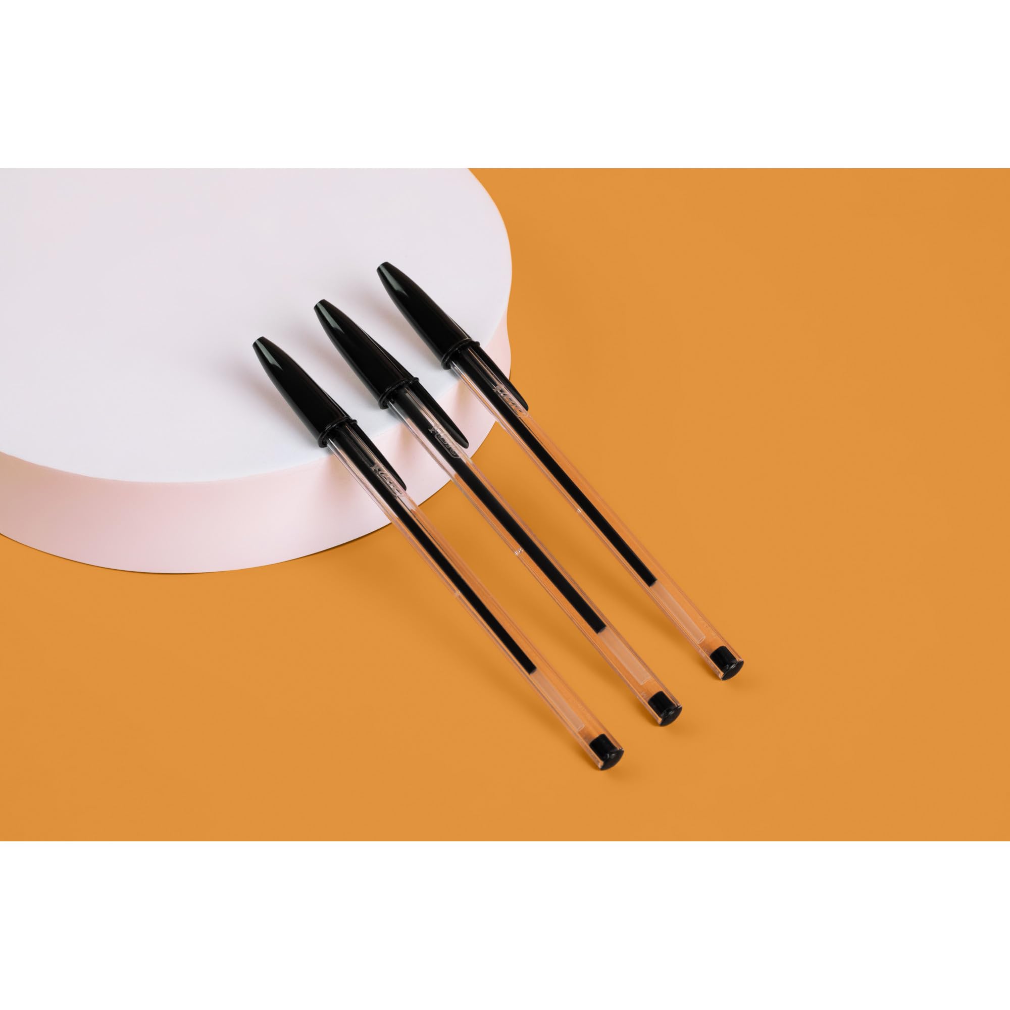 BIC Cristal Original Ballpoint Pens Medium Tip (1 mm) – Black, Box of 10