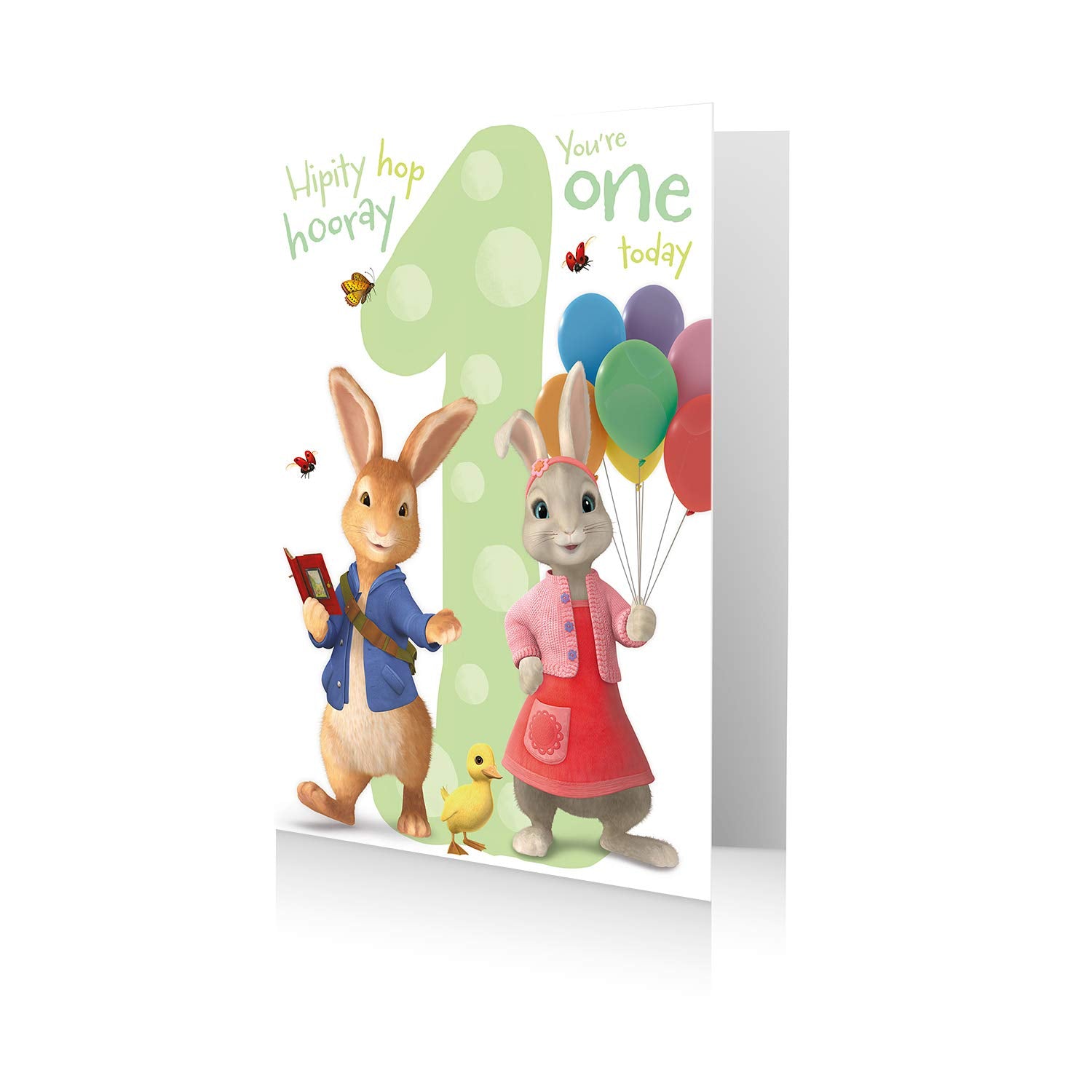 Danilo Promotions Ltd Peter Rabbit Official Age 1 Birthday Card | 7x6 inch | Unisex-Babies
