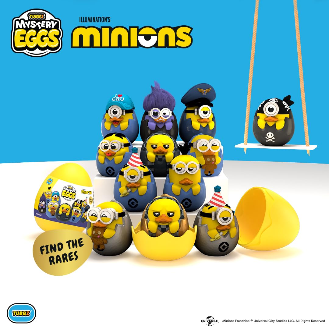 TUBBZ Minions Mystery Eggs Blind Box Collectible Figure | Polyvinyl Chloride | Ages 3+ 3