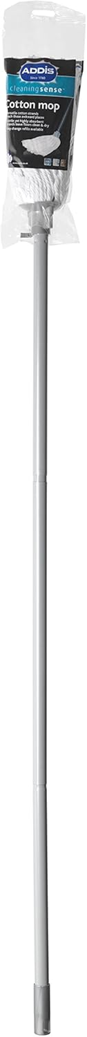 Addis - Cotton Mop with 3-Piece Handle for Home & Commercial Use