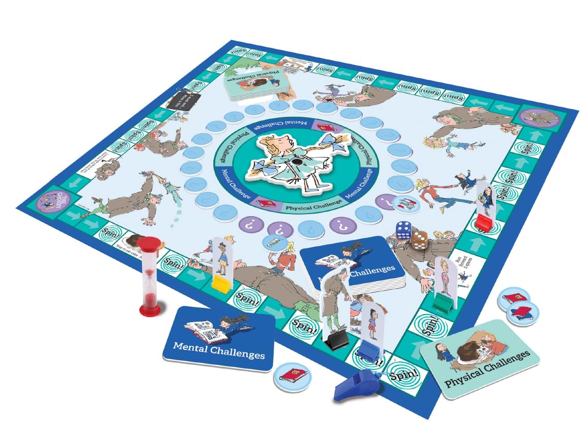 Roald Dahl Matilda The Extraordinary Challenges Board Game, Family Board Game for 2-4 Players