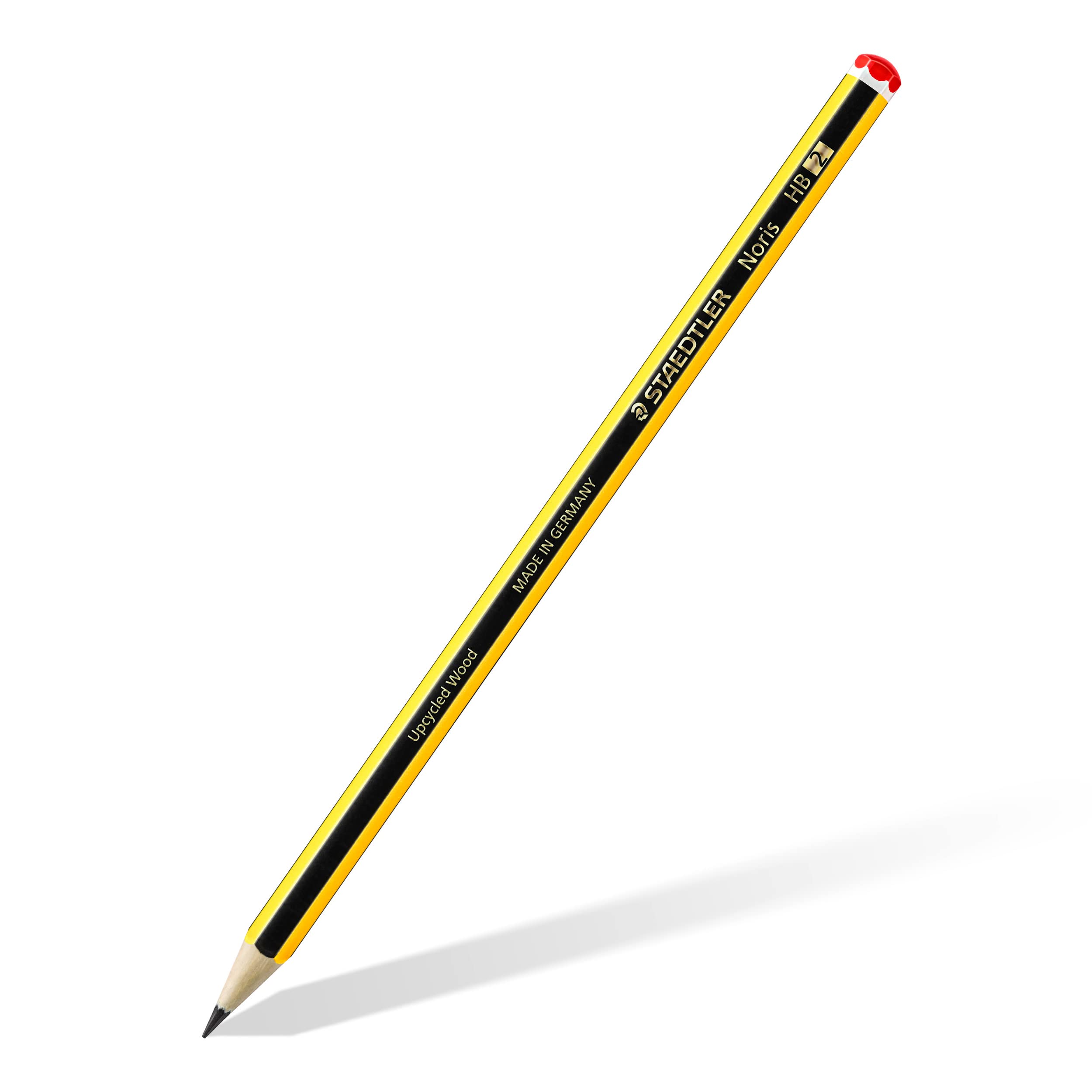 STAEDTLER Noris Drawing Pencils Set - Assorted Degrees (2B, B, HB, H, 2H) | Includes Eraser & Sharpener