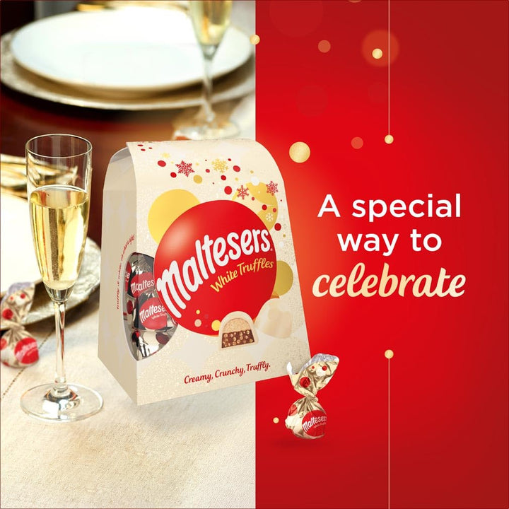 Maltesers White Chocolate Truffles Gift Box, 200g