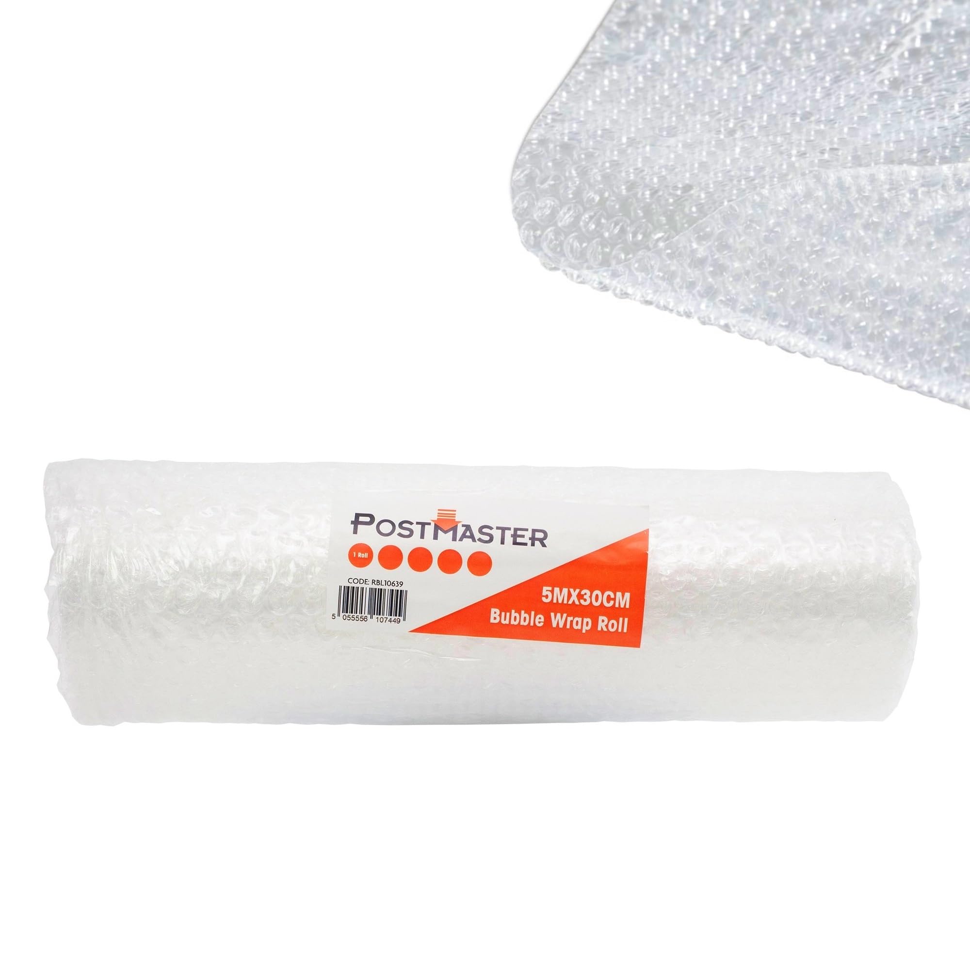 Postmaster Bubble Wrap Roll - 300mm x 5m | Strong Nylon Material | Made in the UK 1