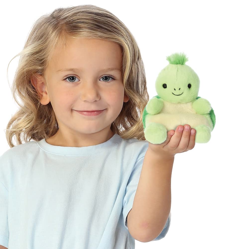 AURORA Palm Pals Tiny Turtle Stuffed Toy - 5In Green Soft Toy | Eco-Friendly 3
