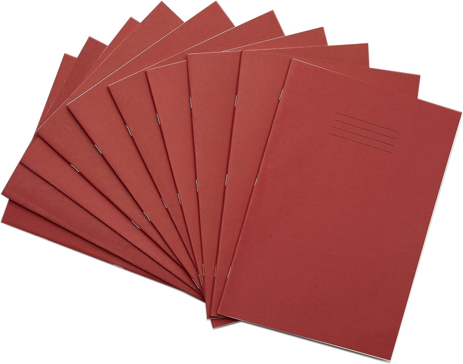 Rhino Composition Notebooks - A4, 64 Pages, 6mm Lined with Margin, Red, 10-Pack 1