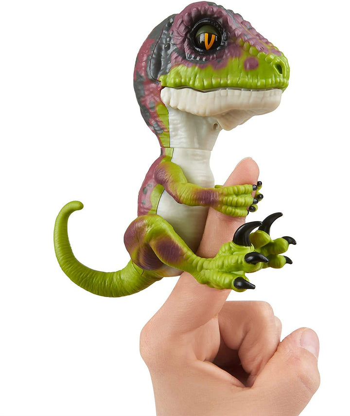 Fingerlings Untamed Raptor - Interactive Baby Dinosaur Toy - Stealth Green