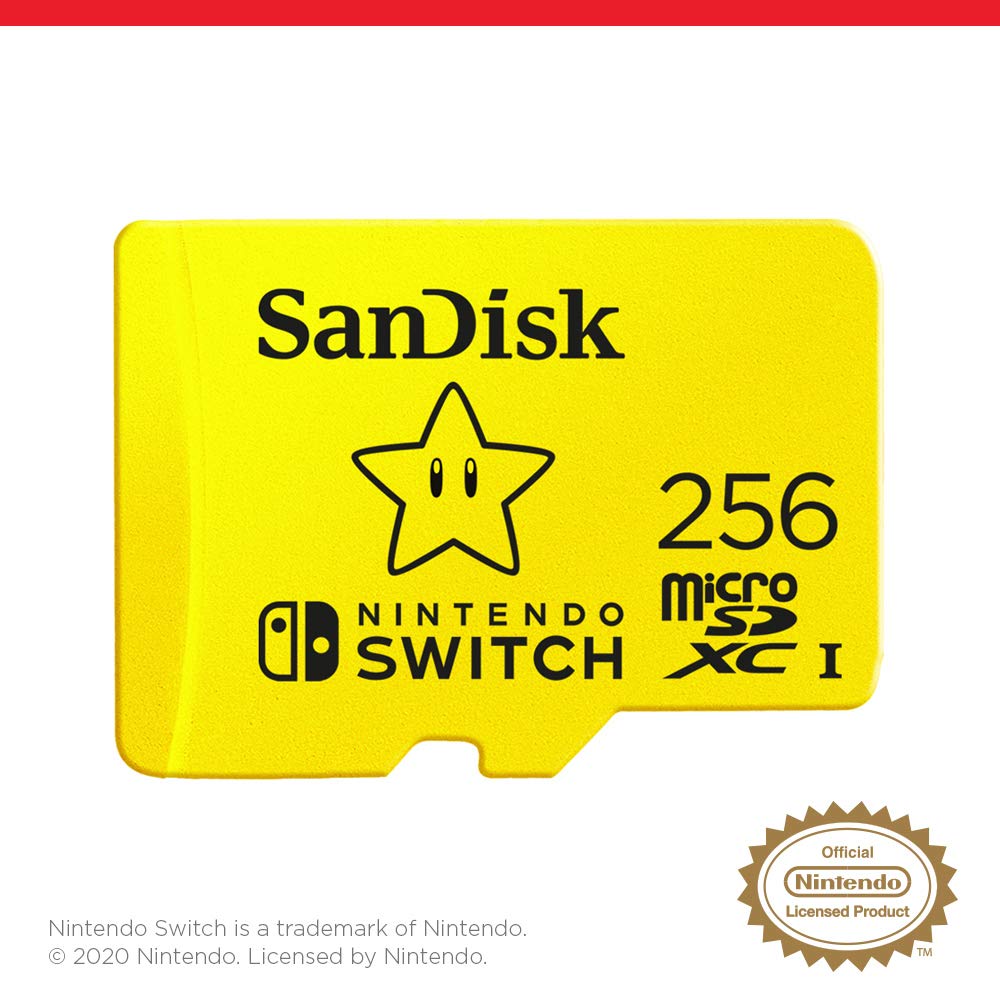 SanDisk microSDXC UHS-I Card for Nintendo Switch 256GB | 100MB/s Transfer Speed 2