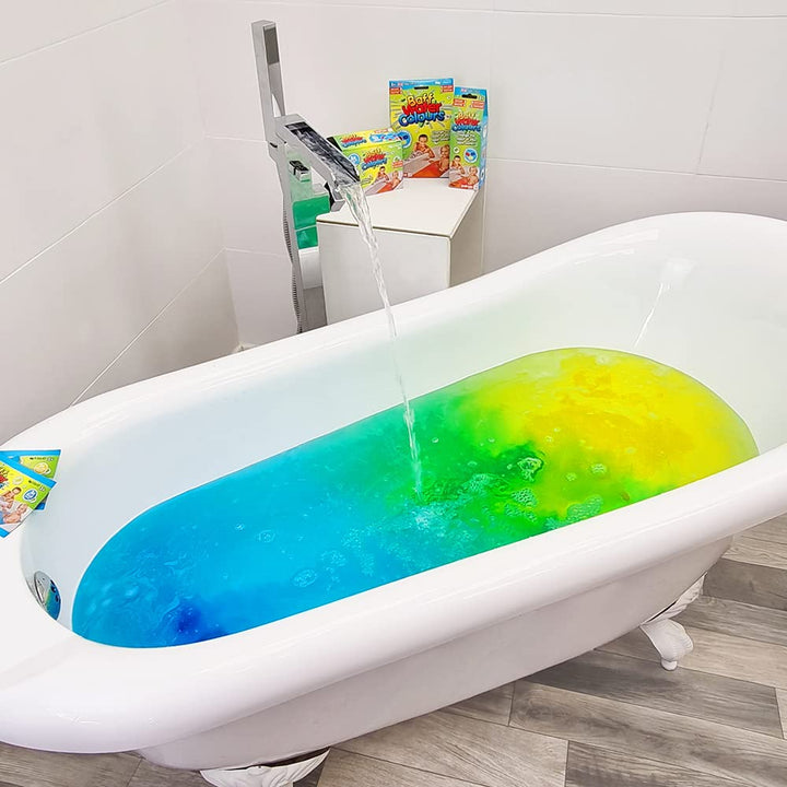 Zimpli Kids Baff Water Colours Party Bag Filler - Bath Drops for Kids, 3 Tabs per Bag, Ages 3+
