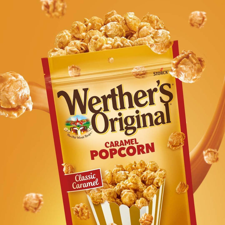 Werther's Original Caramel Popcorn Classic Caramel Flavour, 140g