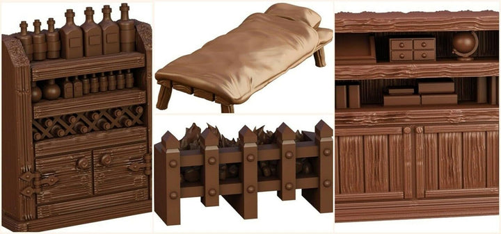 Mantic Games TerrainCrate Adventurers' Crate Tabletop Terrain Set (MGTC135)
