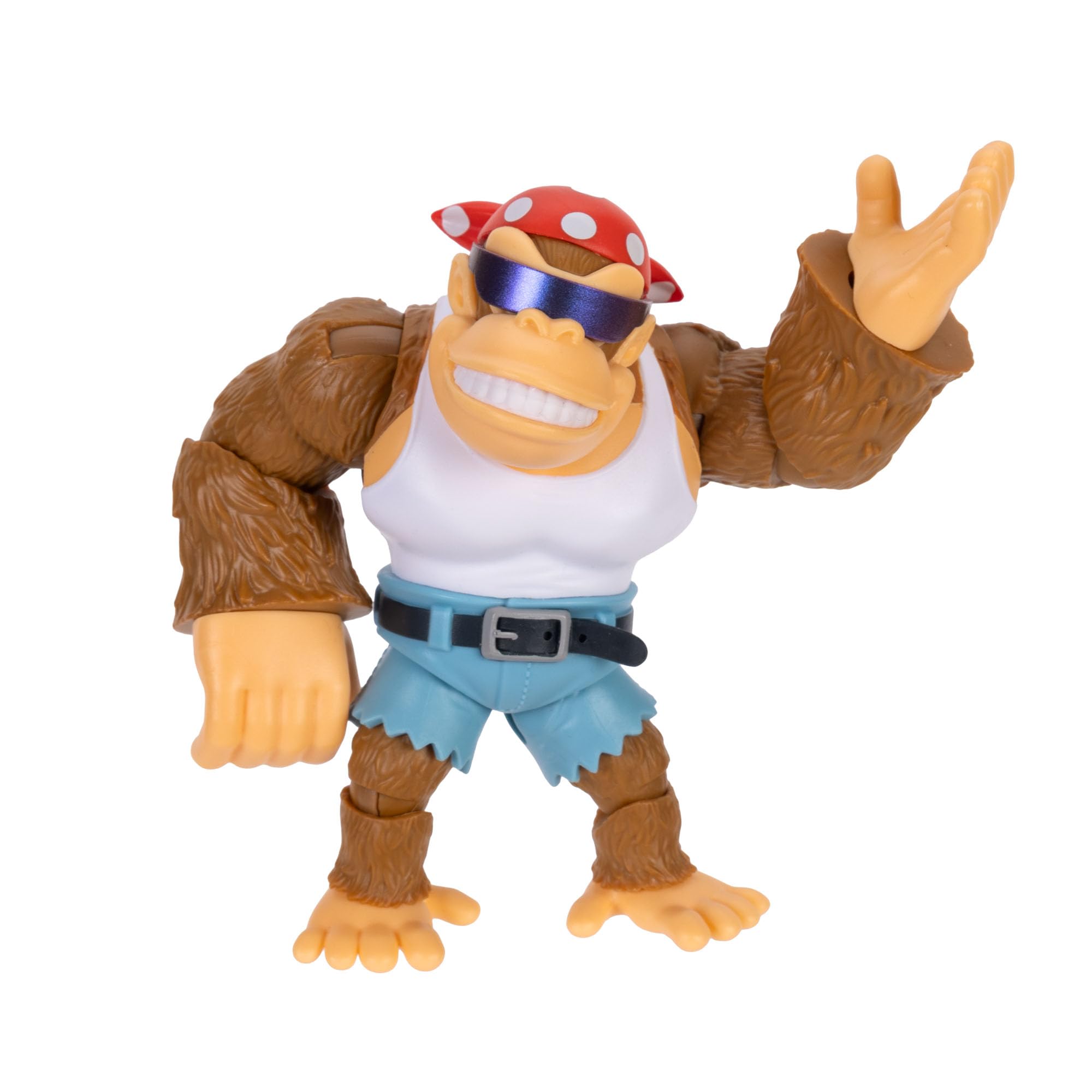Nintendo Funky Kong Action Figure - 15 Points Articulation | 4 Inch | Ages 3+