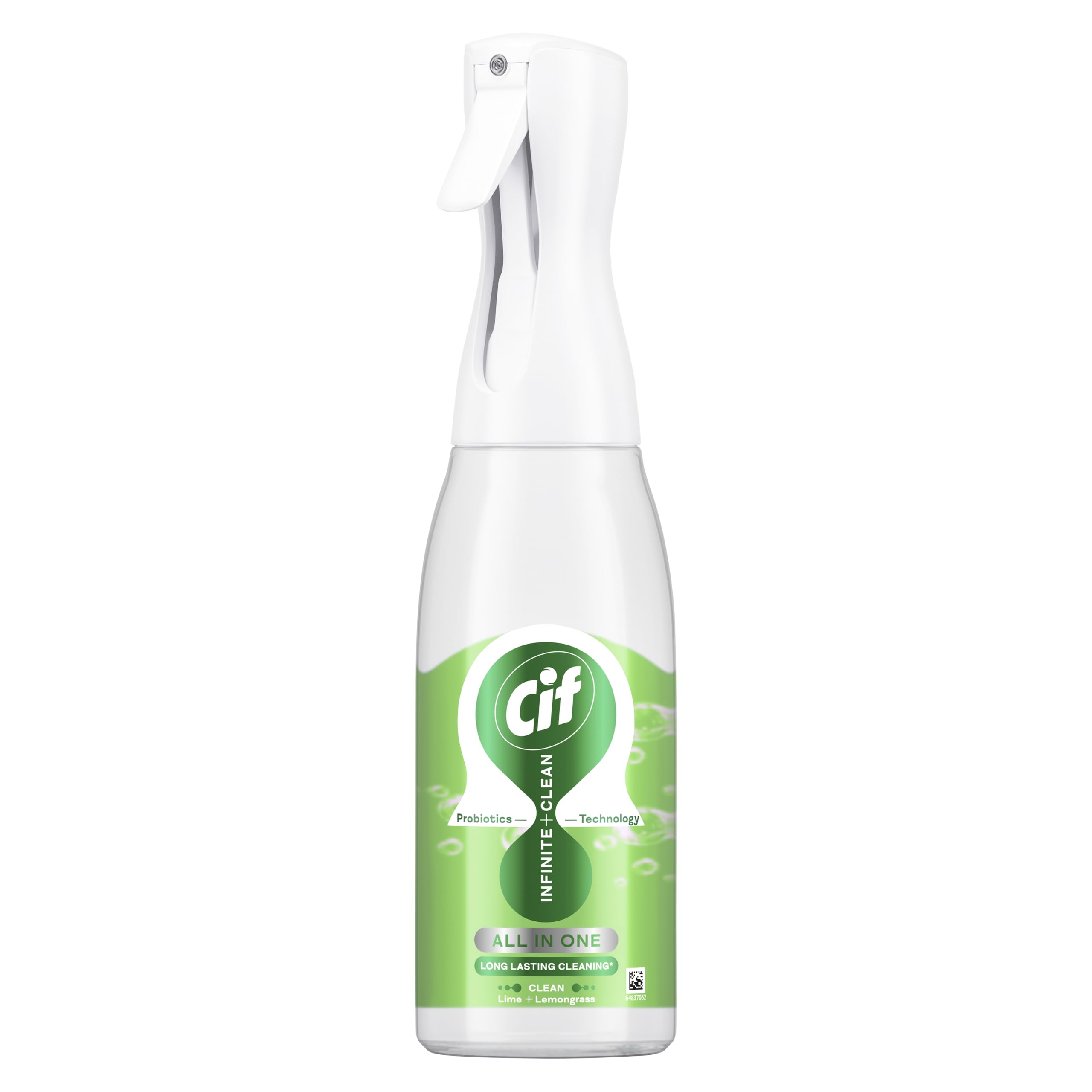 Cif Infinite Clean All-in-One Cleaner Spray Lime & Lemongrass 590 ml Probiotic Technology 1