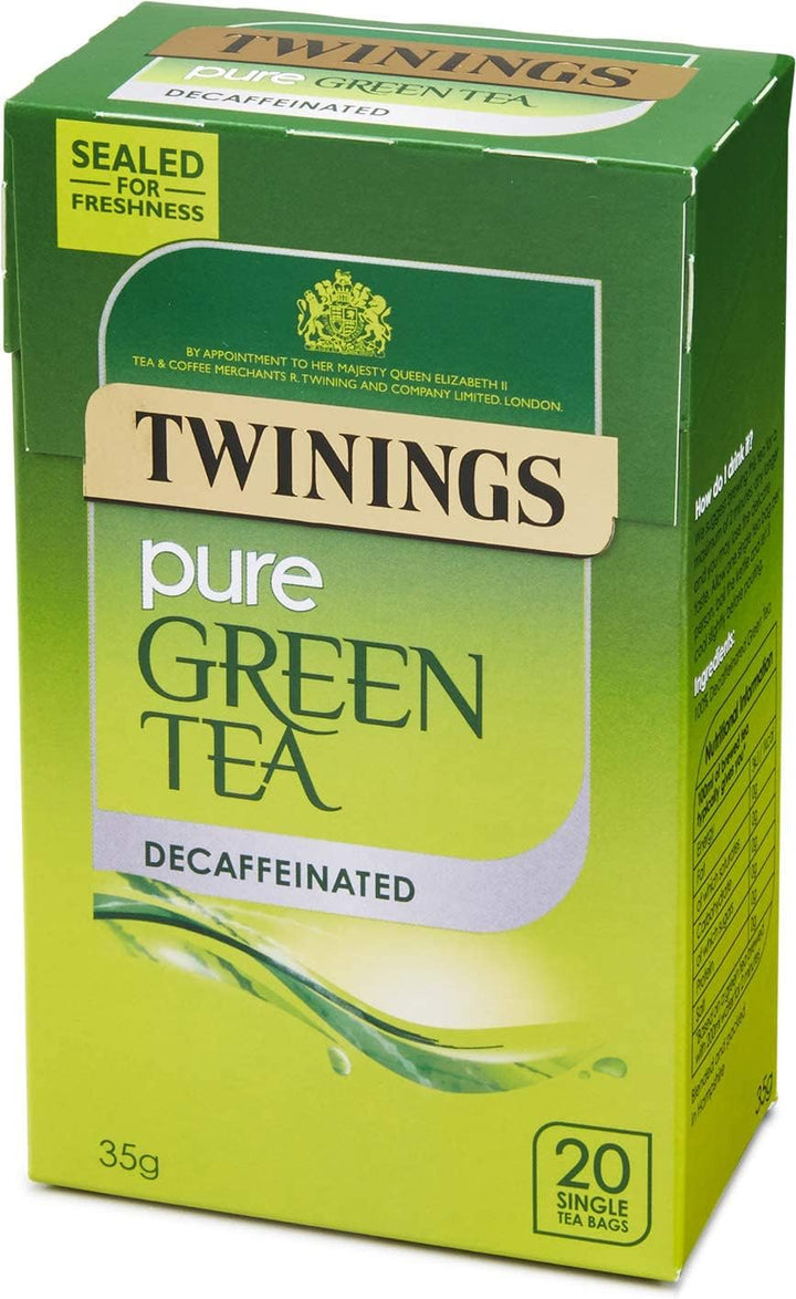 Twinings Decaf Pure Green Tea, Pack of 20 Tea Bags