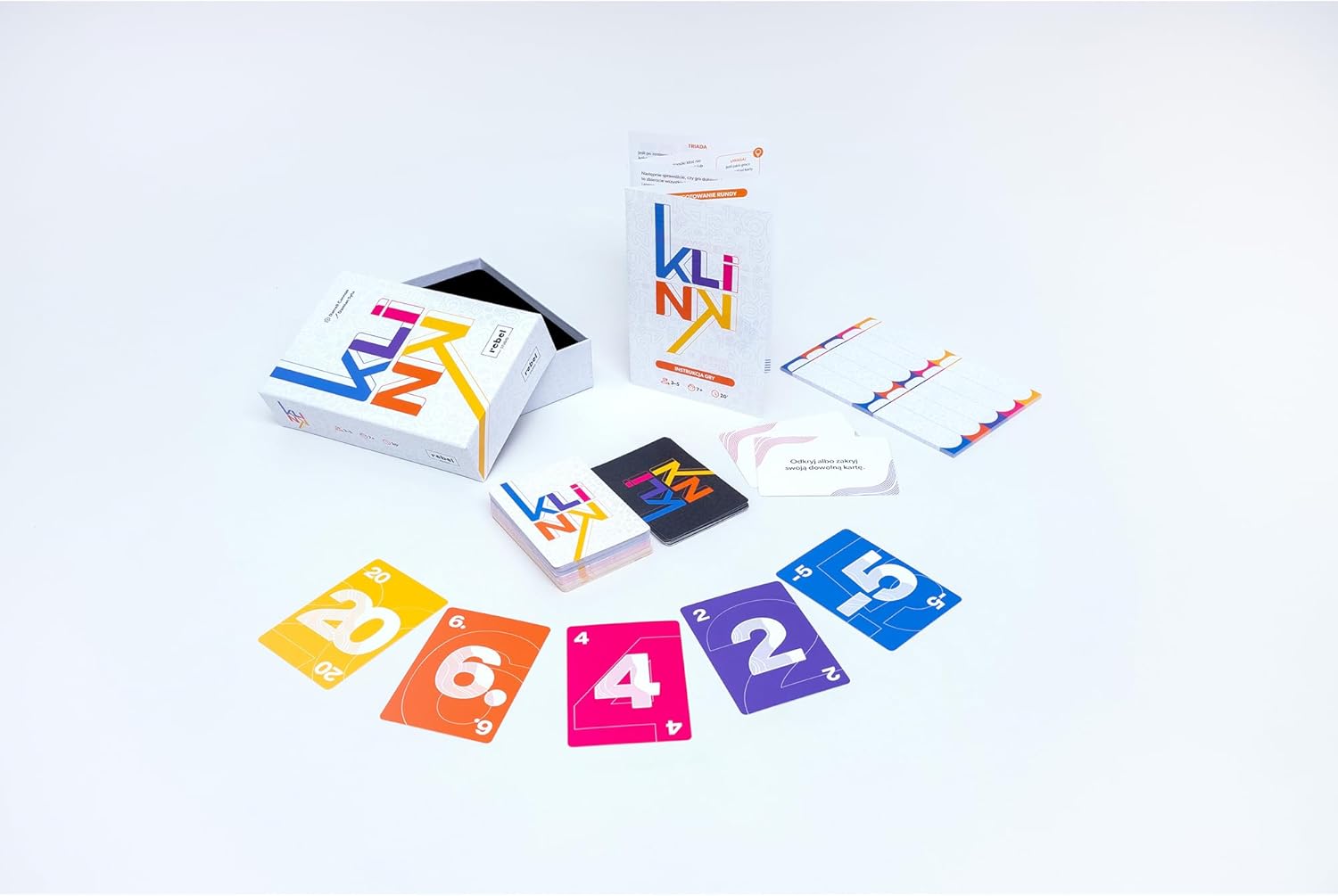 Rebel Klink Card Game - Push Your Luck Numbers Game for Parties 3