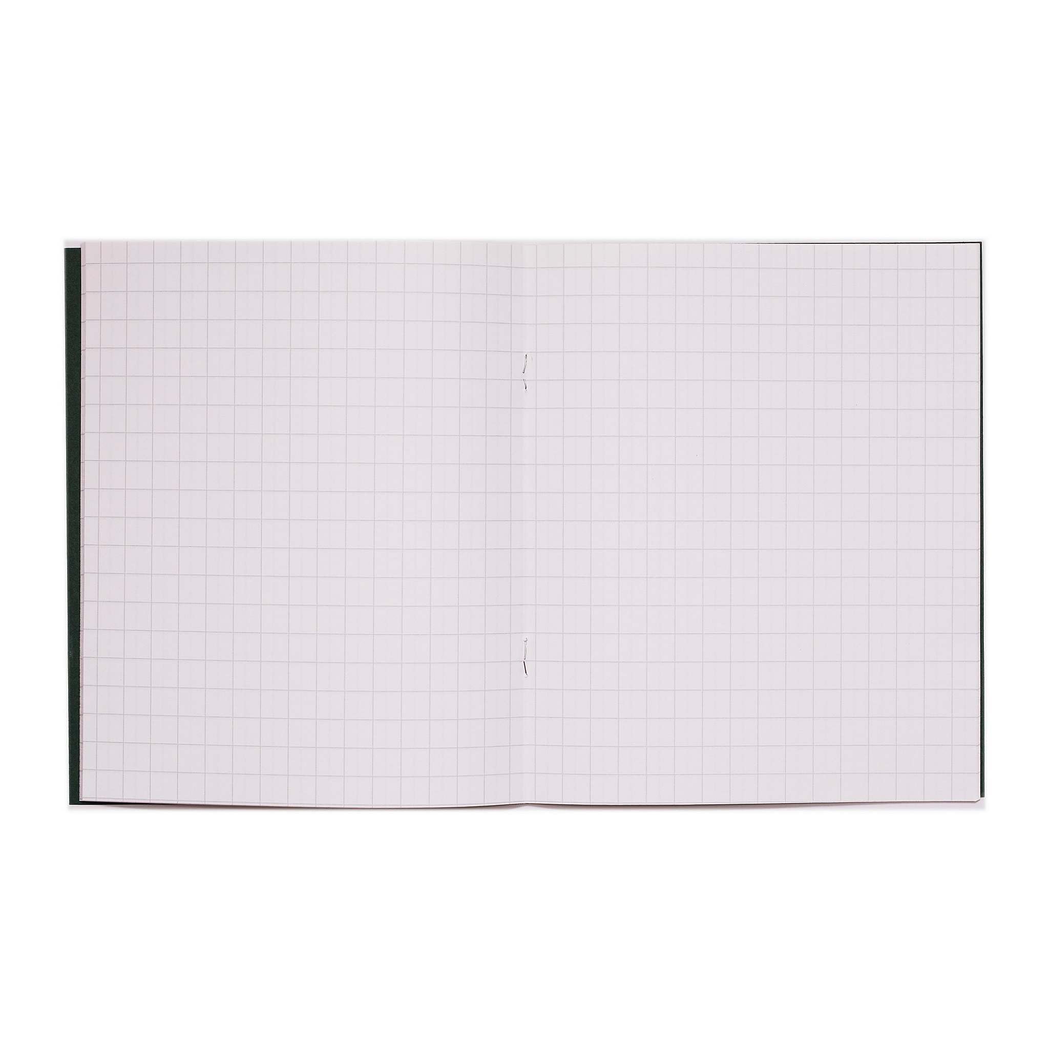 Rhino 8 x 6.5 Exercise Books - 48-Page, 10mm Squared Paper, Dark Green Cover | 10-Pack 6