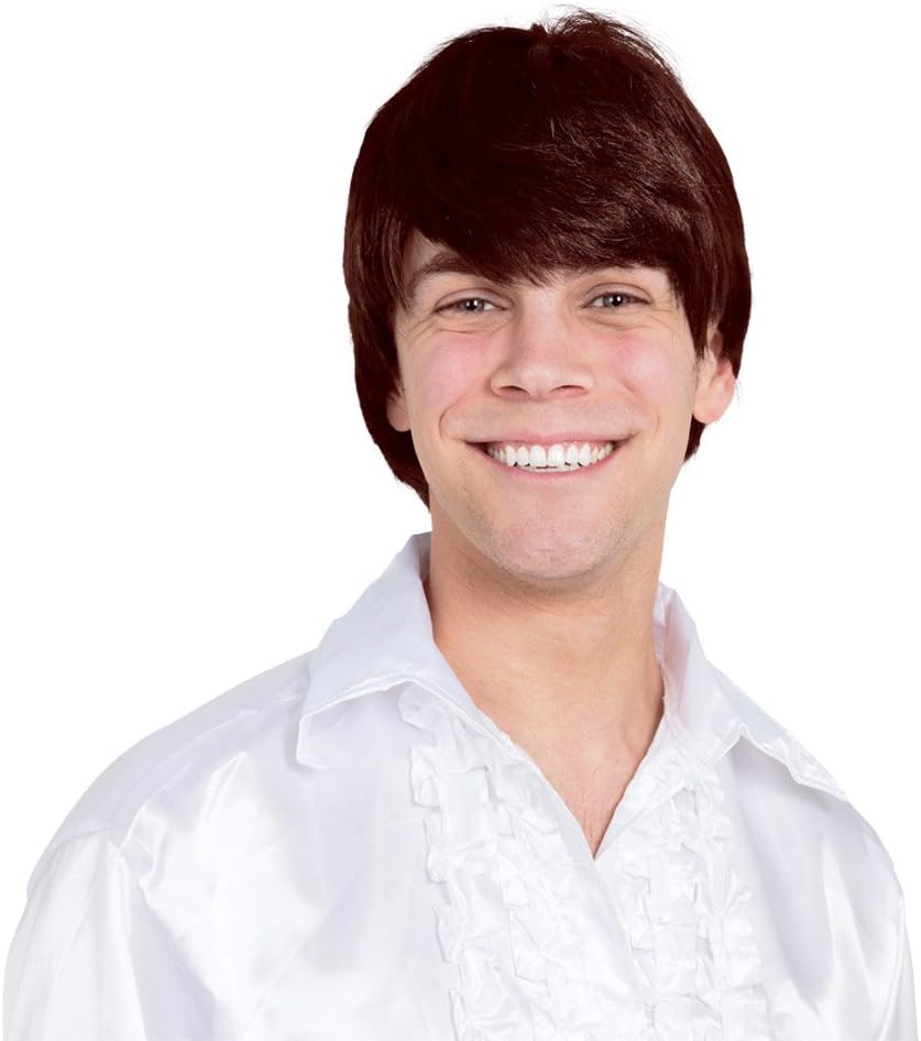 Bristol Novelty 60's Brown Male Wig BW941 1