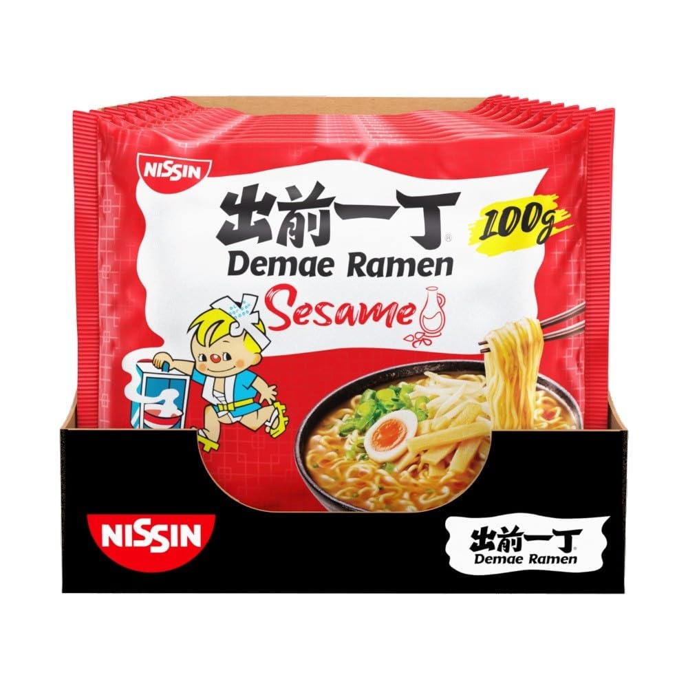 NISSIN Ramen Sesame Flavoured Instant Noodles - Pack of 10 | Quick Meal 3