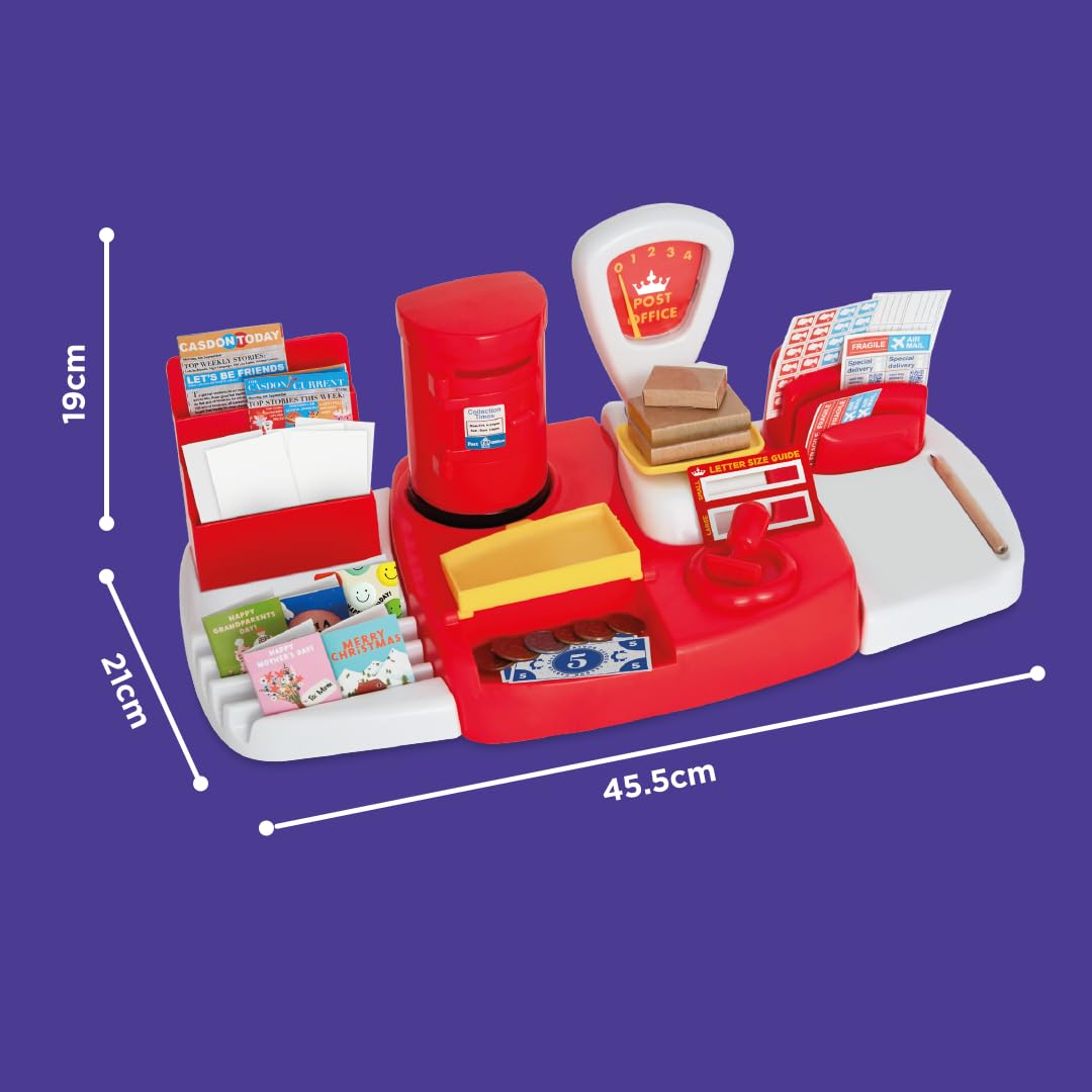 Casdon Post Office Playset - Toy Post Office for Children 3+ with Working Scales & Accessories 12