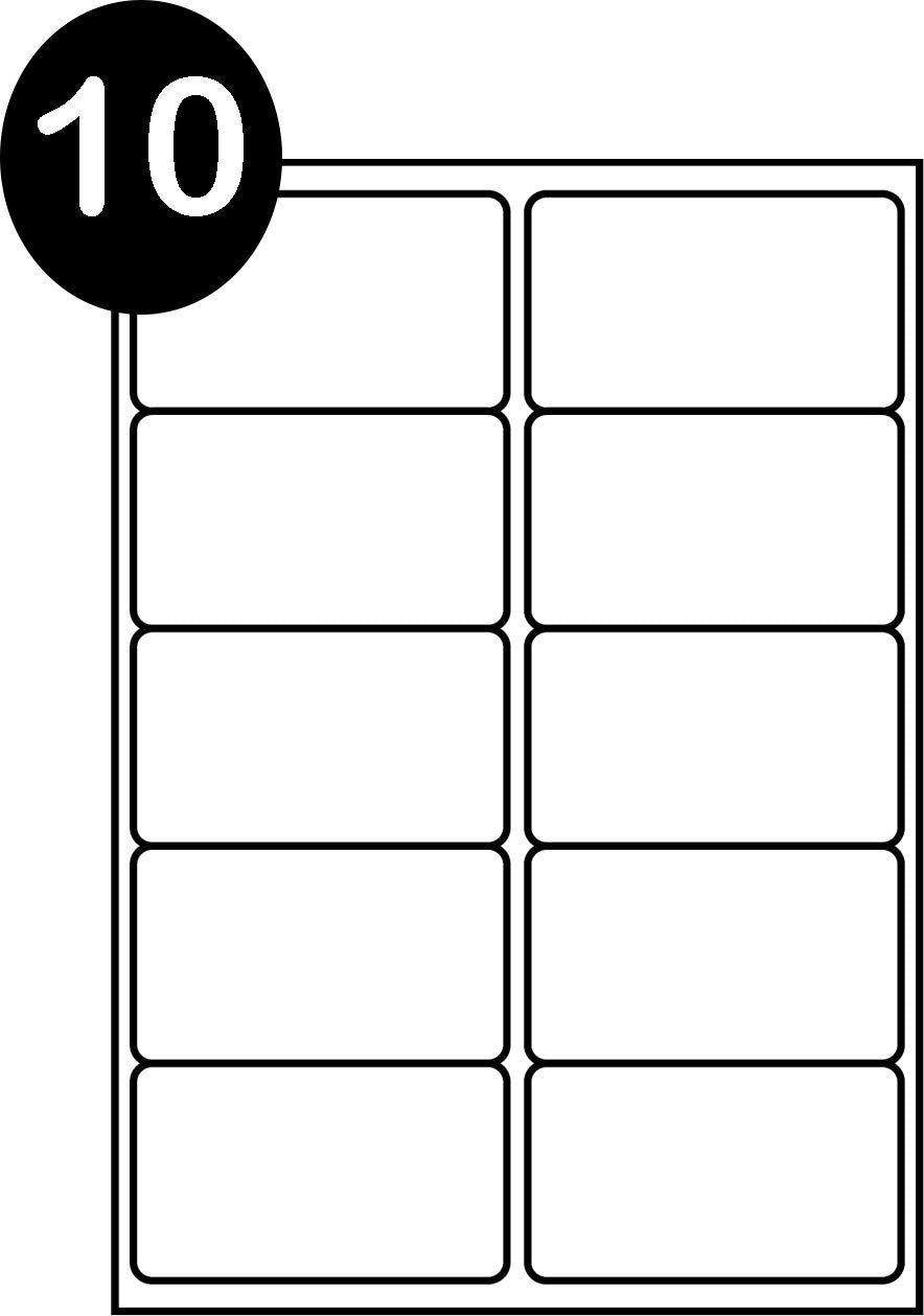 SmithPackaging A4 Self Adhesive Address Labels, 10 Labels Per Sheet, 100 Sheets, 1000 Labels Total 2