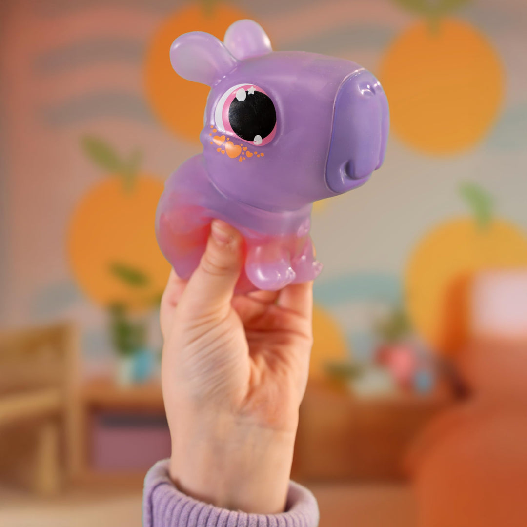 Animagic Let's Glo Capybara - Purple | Glowing, Floating, Squishy Electronic Pet